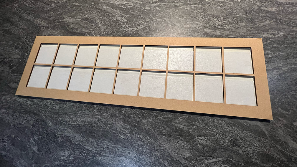 Primed pockets (letters face).