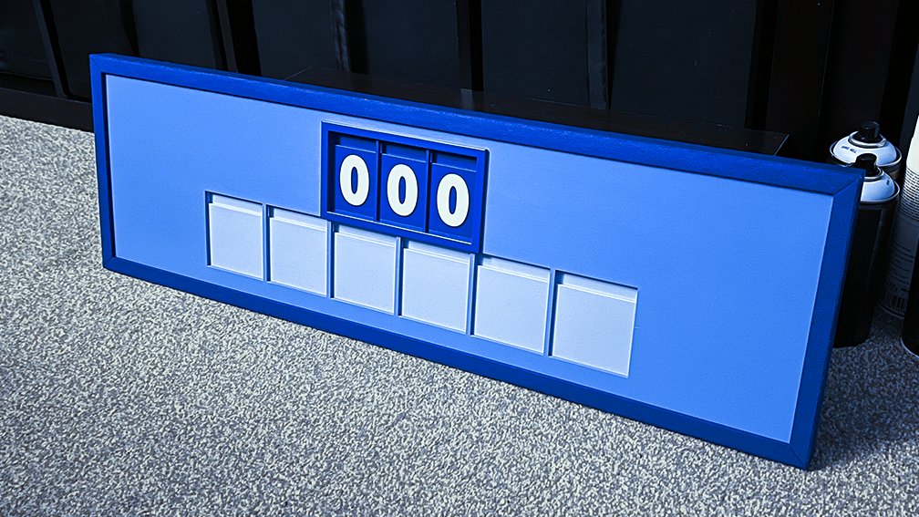 Numbers face of the new board.