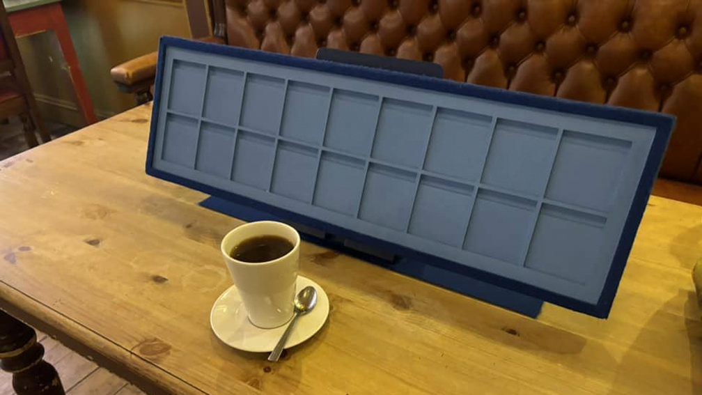 The board with a cuppa at Birmingham 2024 (02/08/2024).