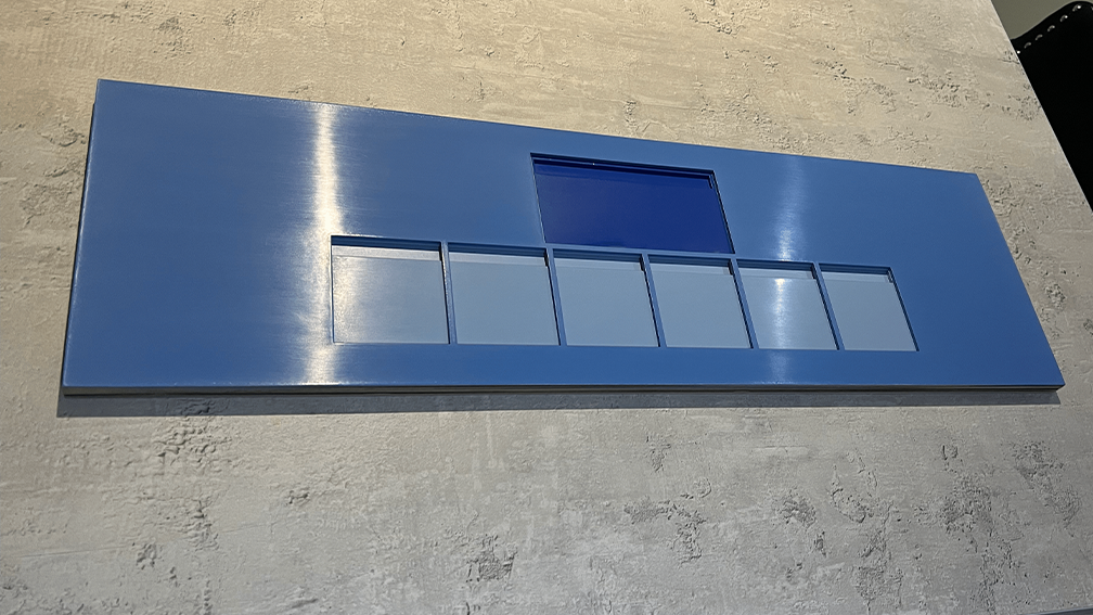 Completed numbers top piece.