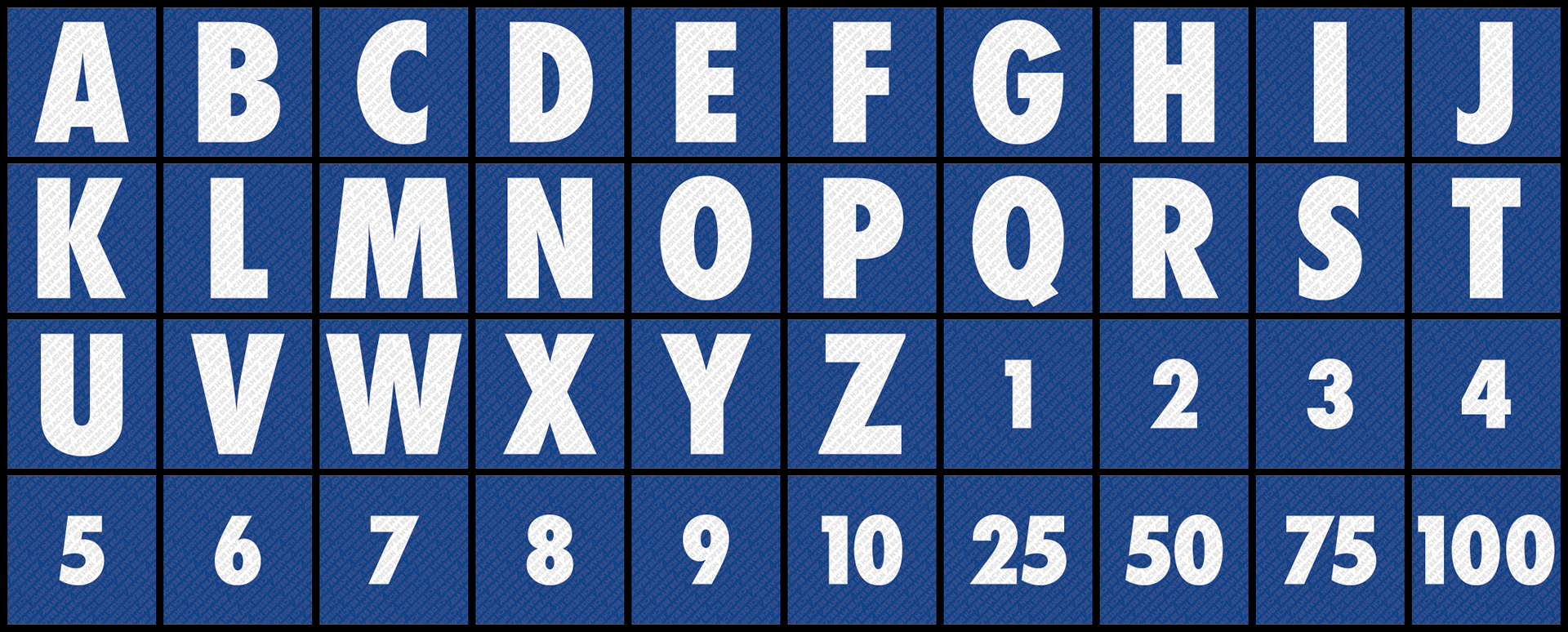 Series 11 to 17 — notice the 'Q' with the chopped tail.