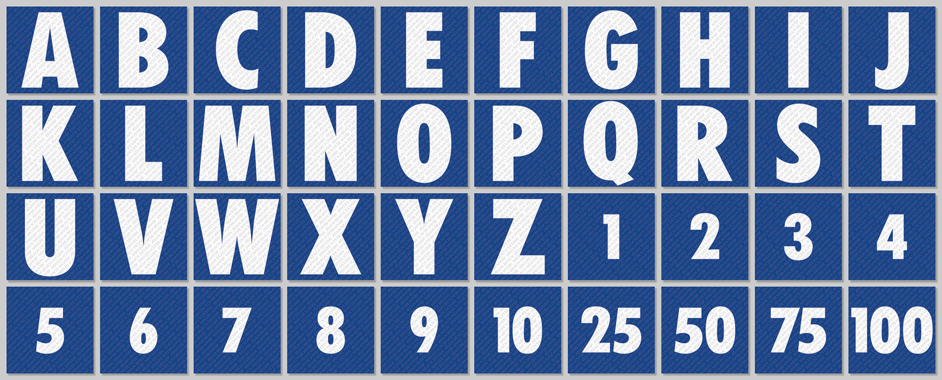 Series 11 to 17 — notice the 'Q' with the chopped tail.