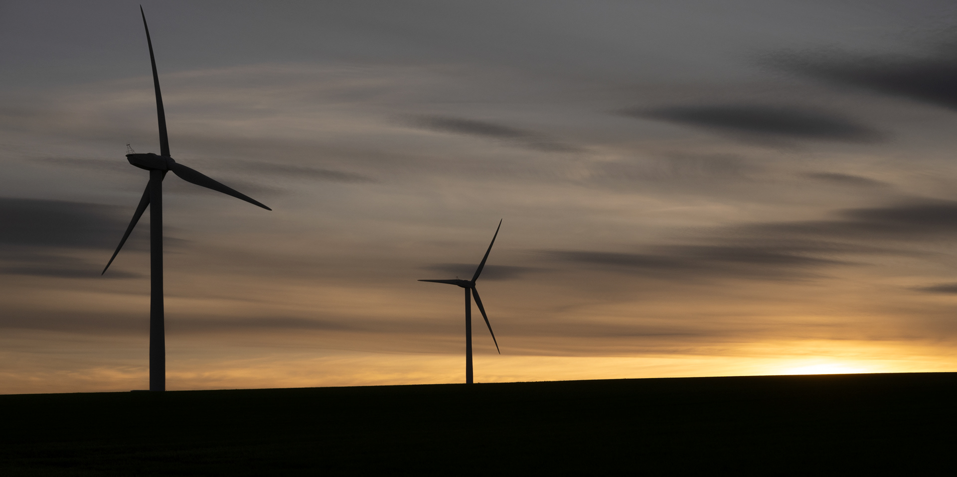 Turbines at Sunset