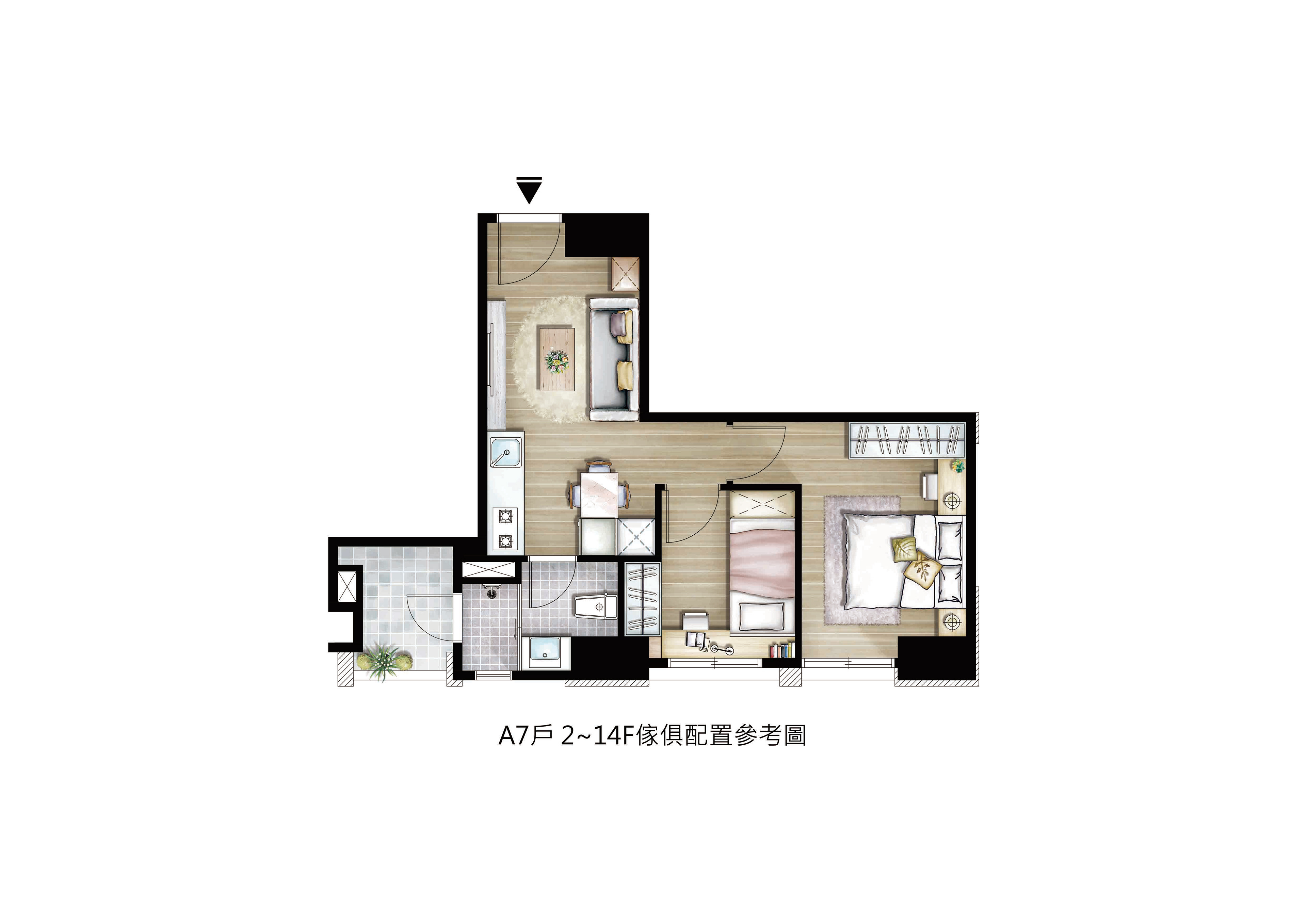 A7 2~14TH FLOOR PLAN