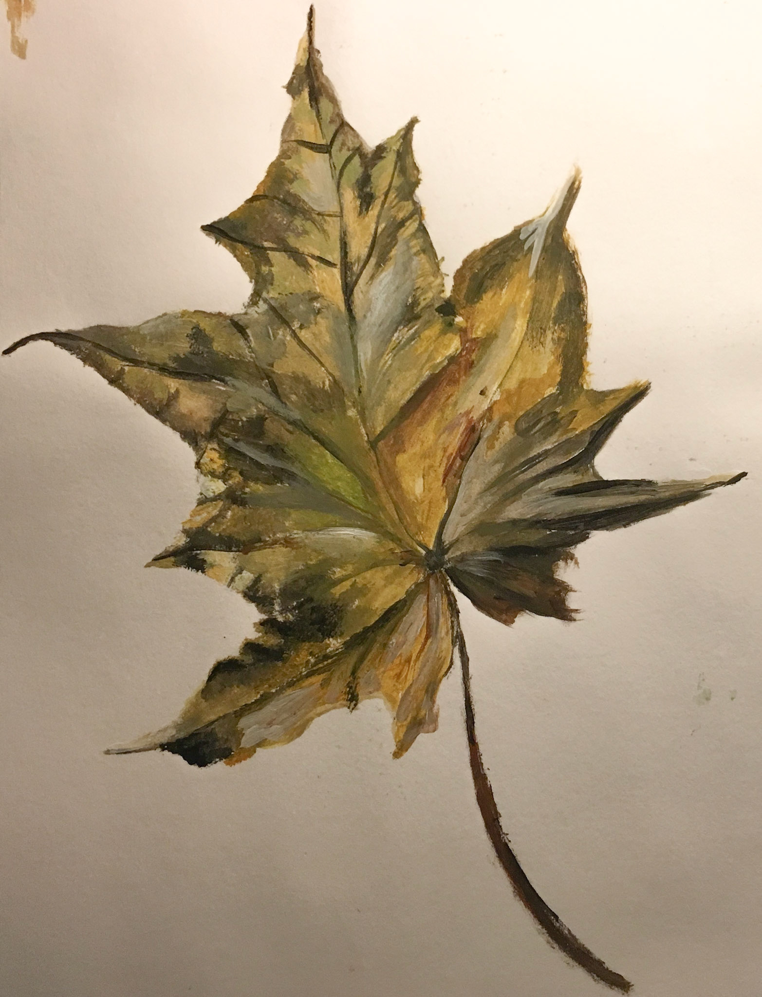 Tonal and Textural Study of Leaf, 2015