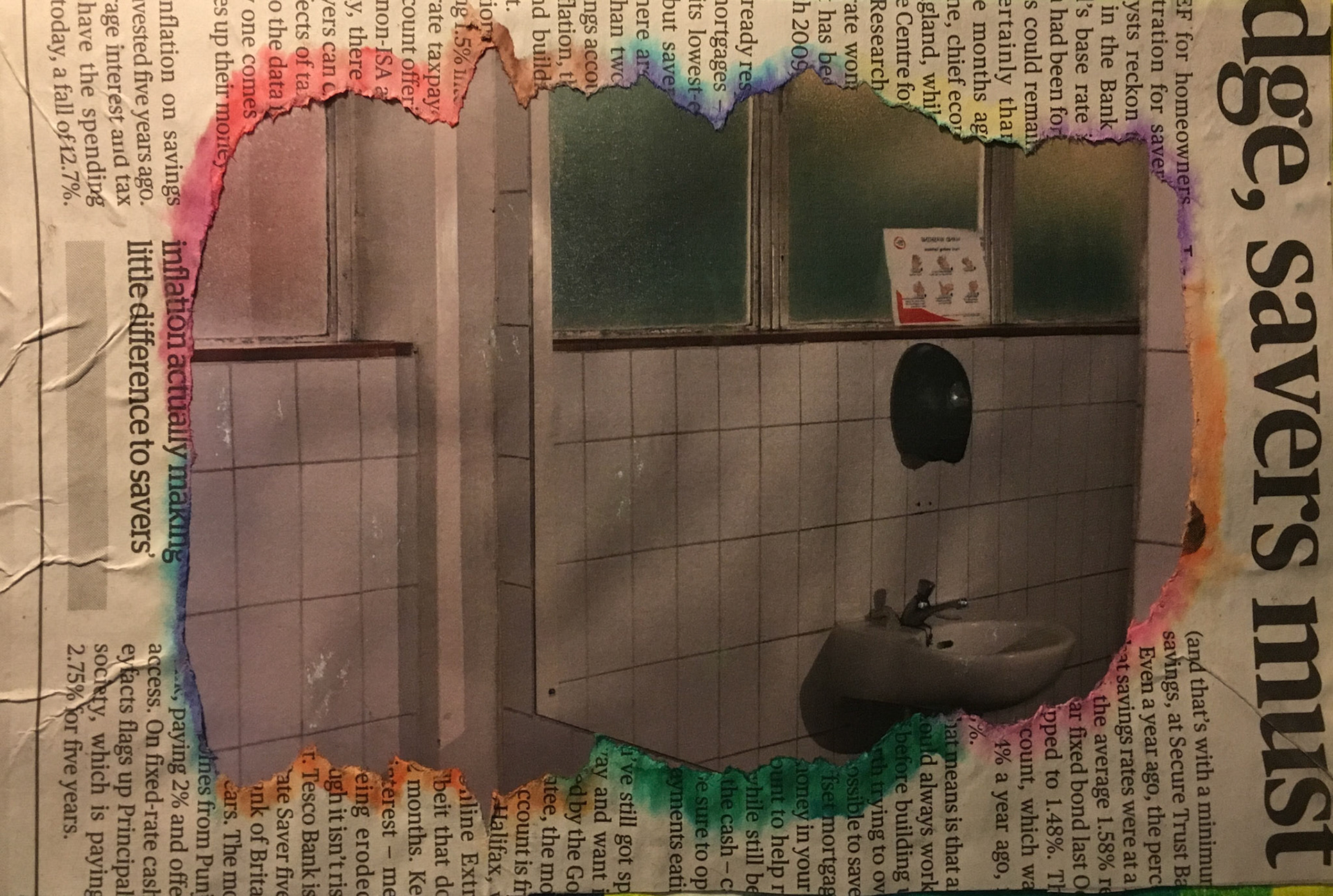 Damien Hirst Inspired Mixed Media, 2015