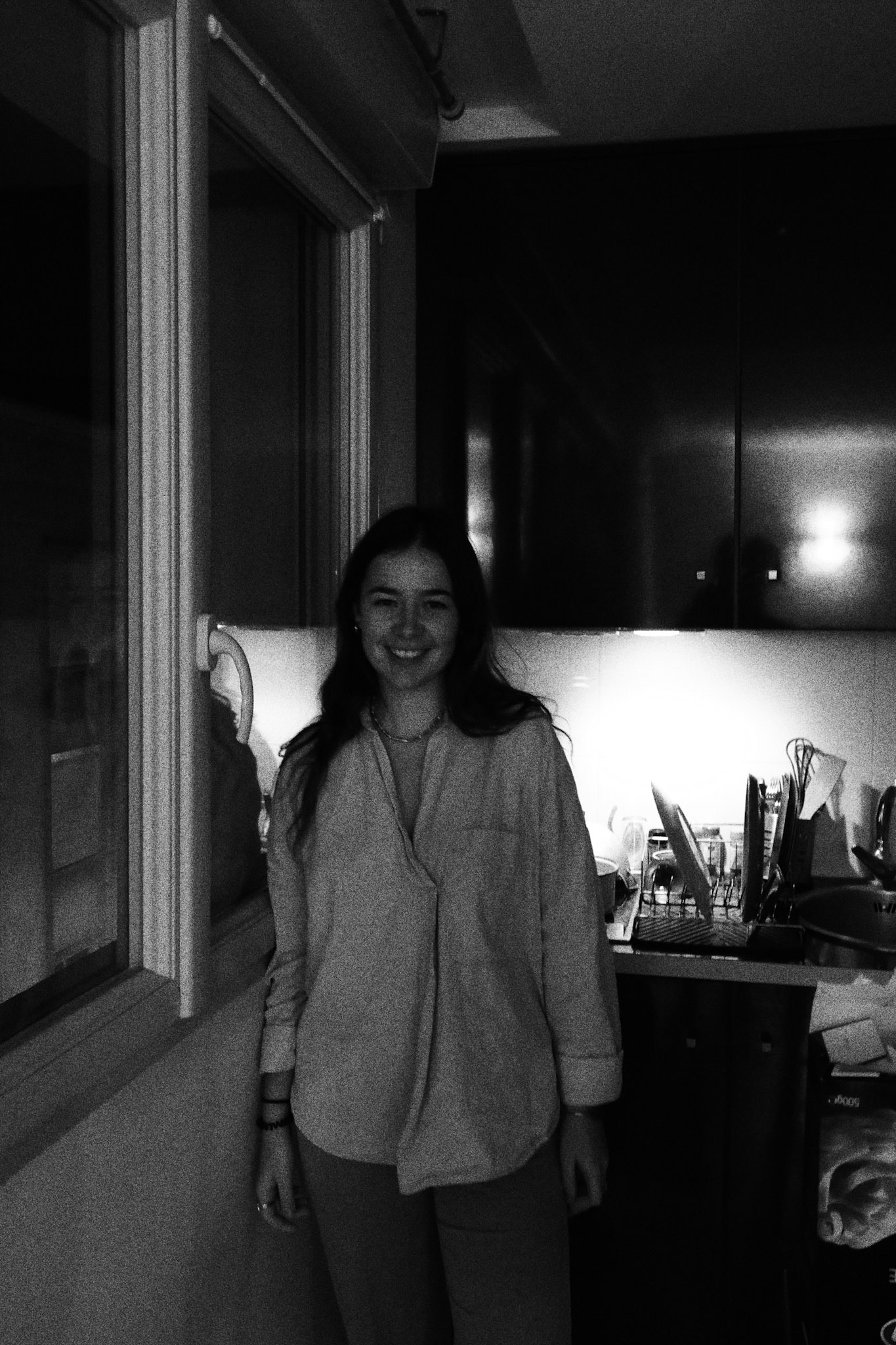 Julia qui m'offre son plus beau sourire