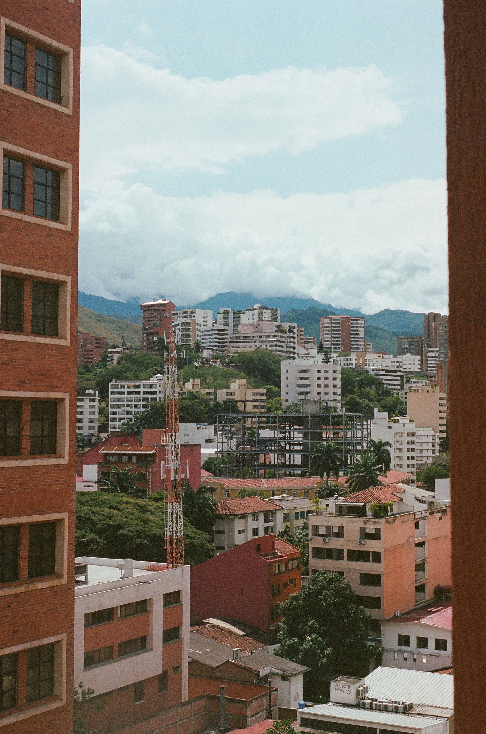 Clouds rolling over the mountains