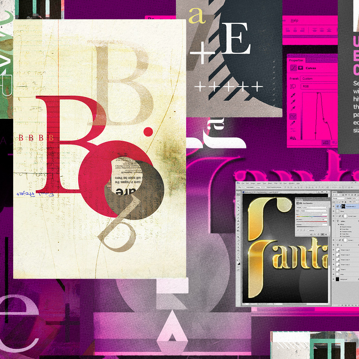 Typography art and designs.