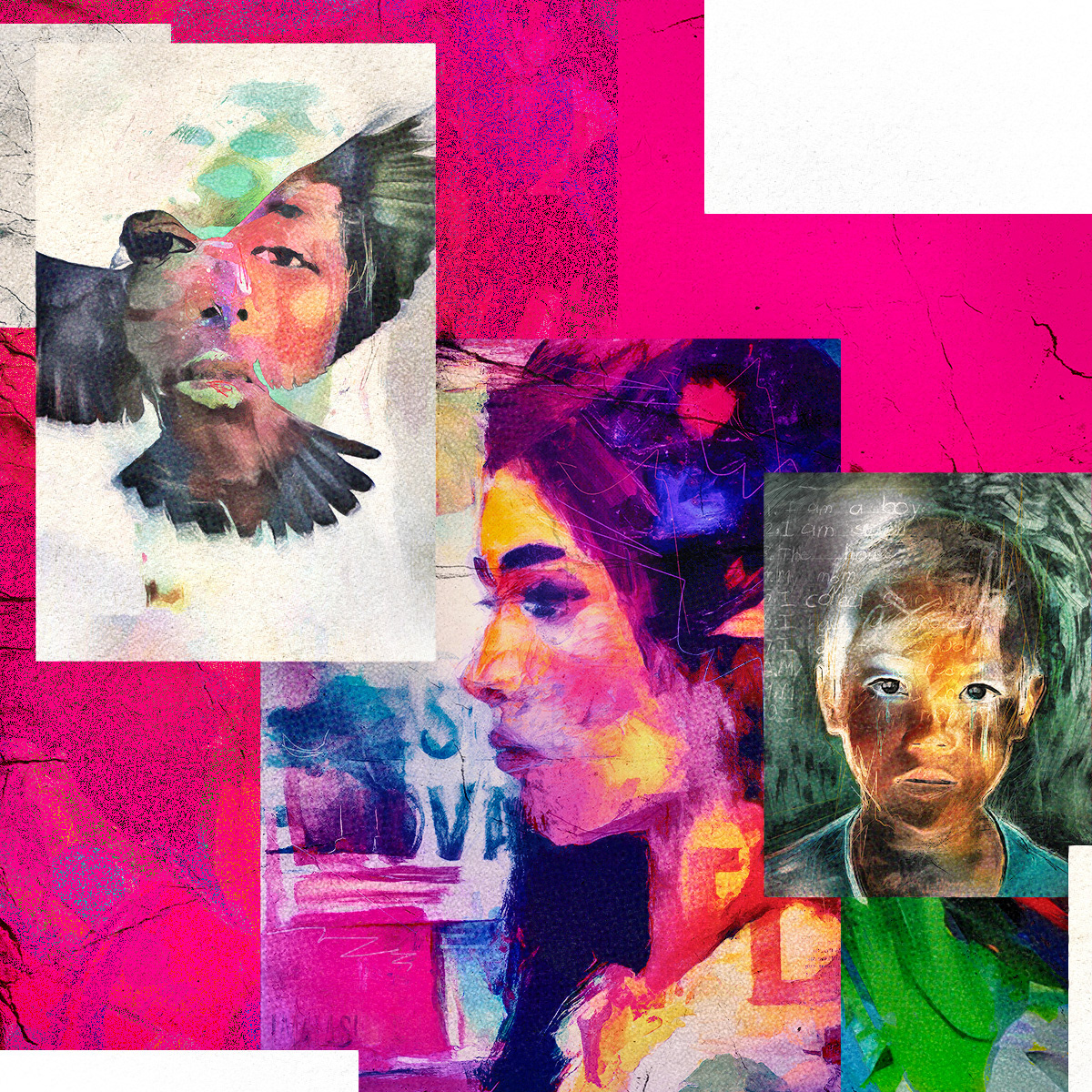 Colorful fine art from Andre Villanueva, published in Visual Art Journal magazine.