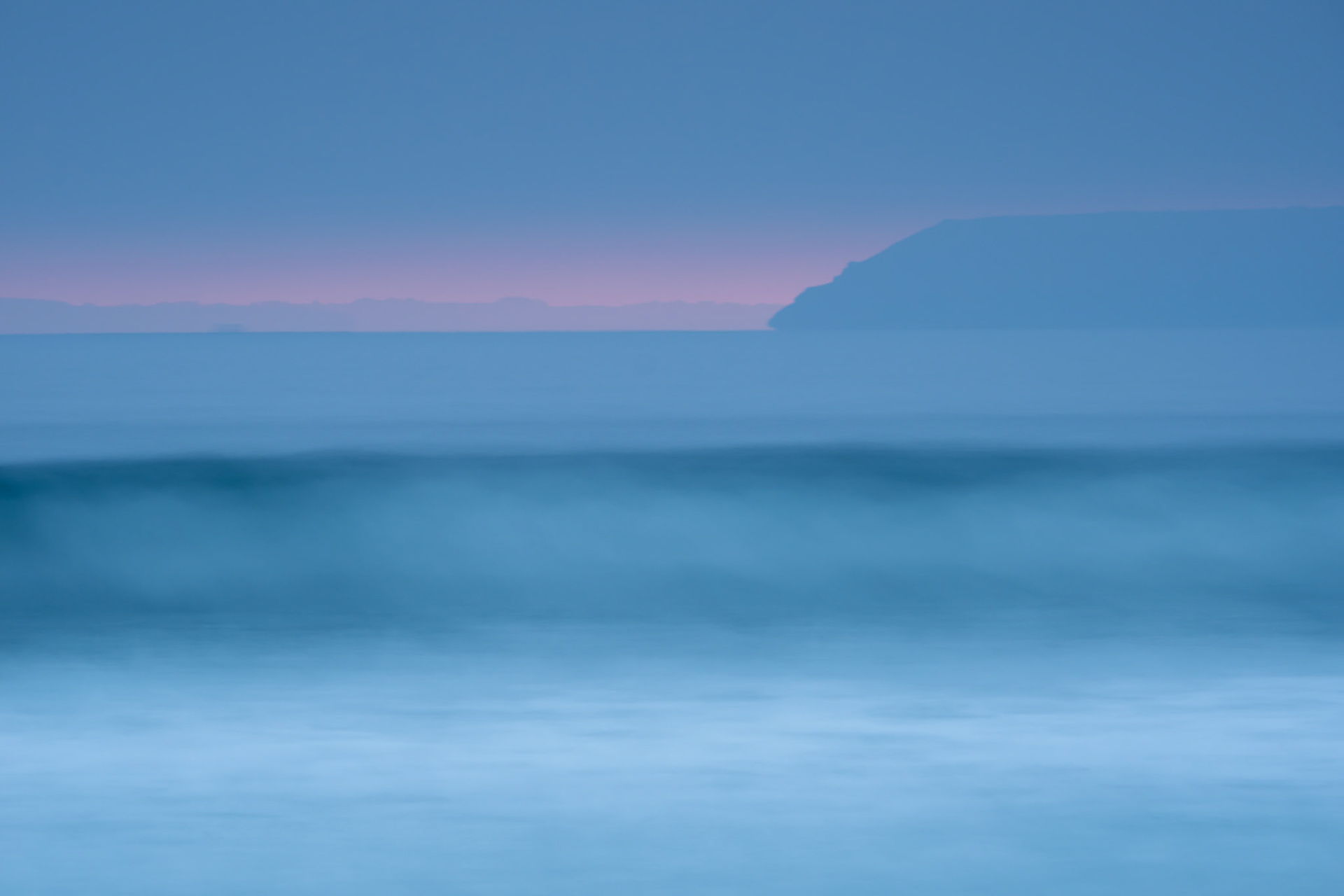 As the last lights were fading away, mist was spreading above.