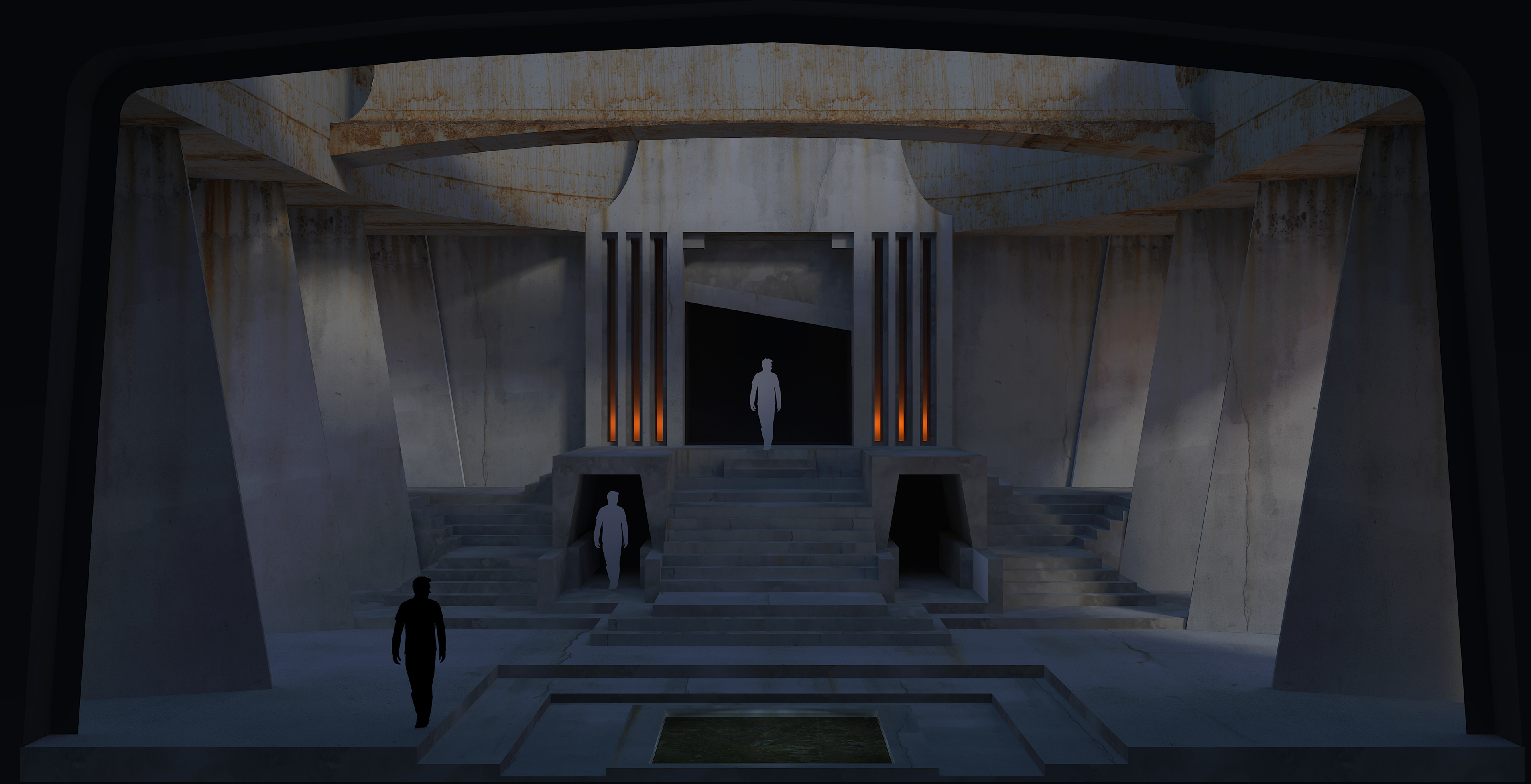 Developed Concept - SketchUp Pro - Twilight