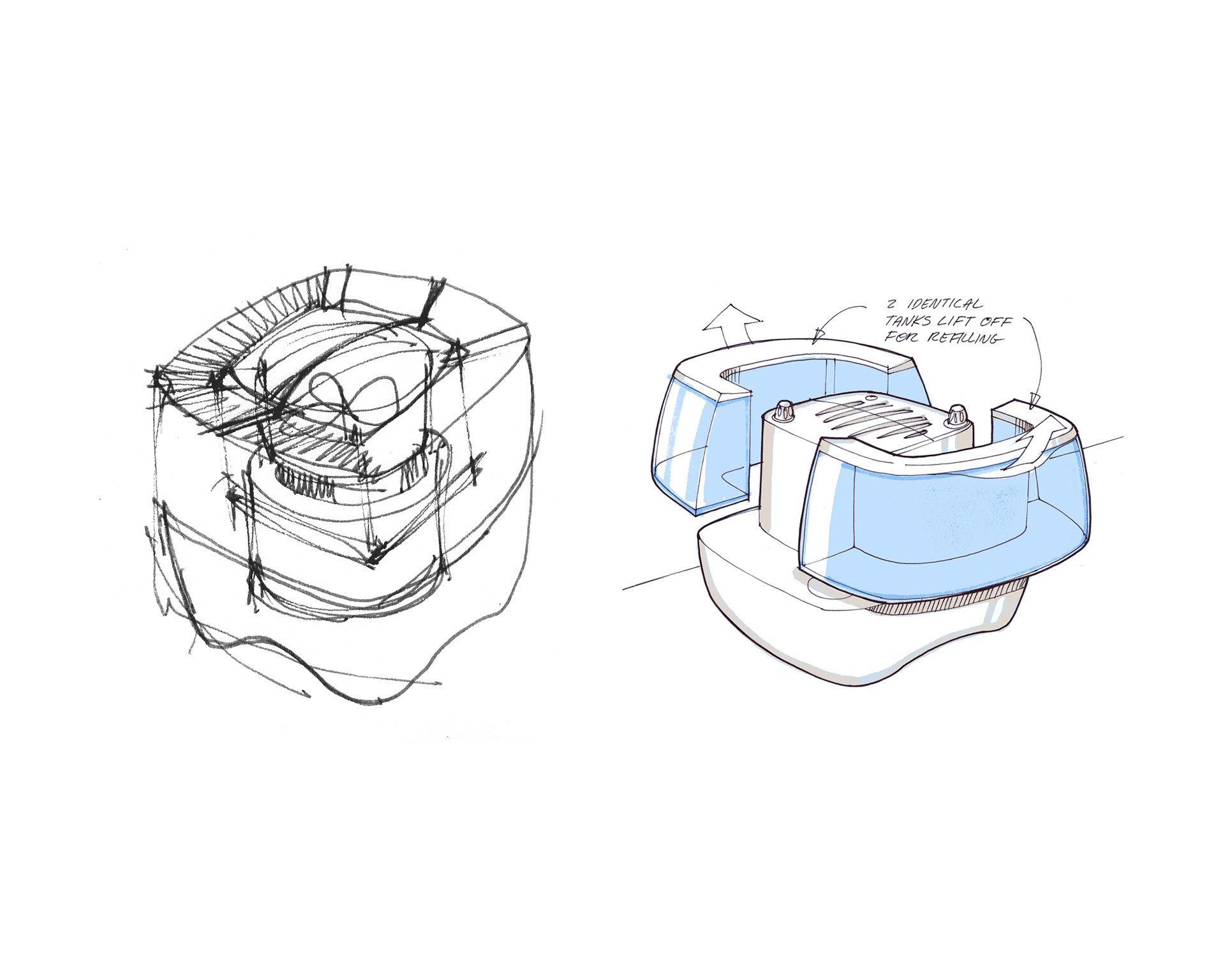 Humidifier sketches.
