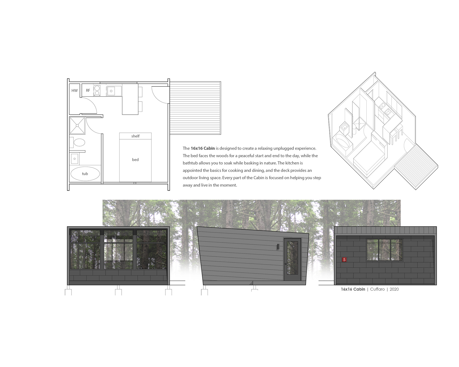 16x16 Cabin design.