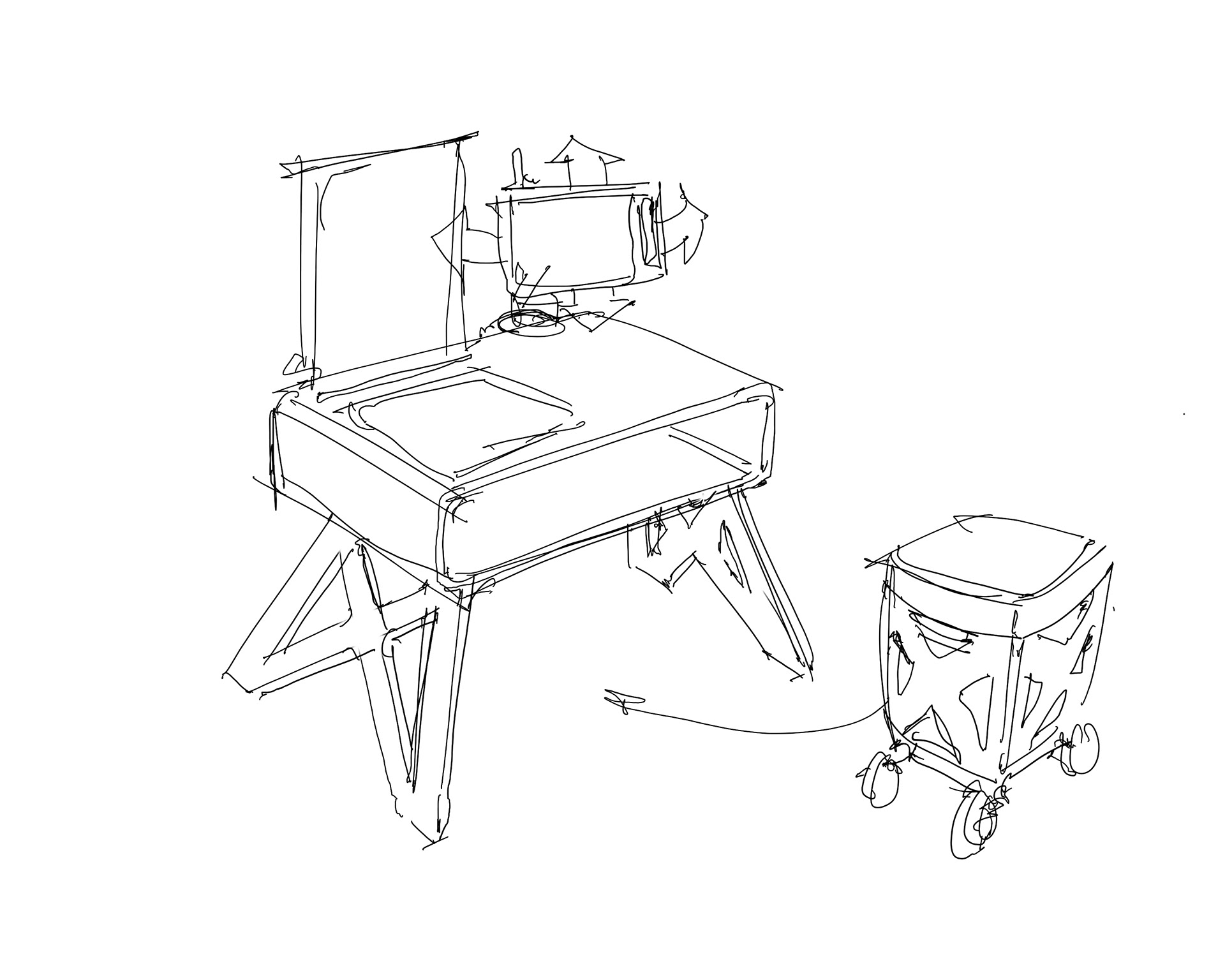 Helping a student think through the design of a child's home maker space.
