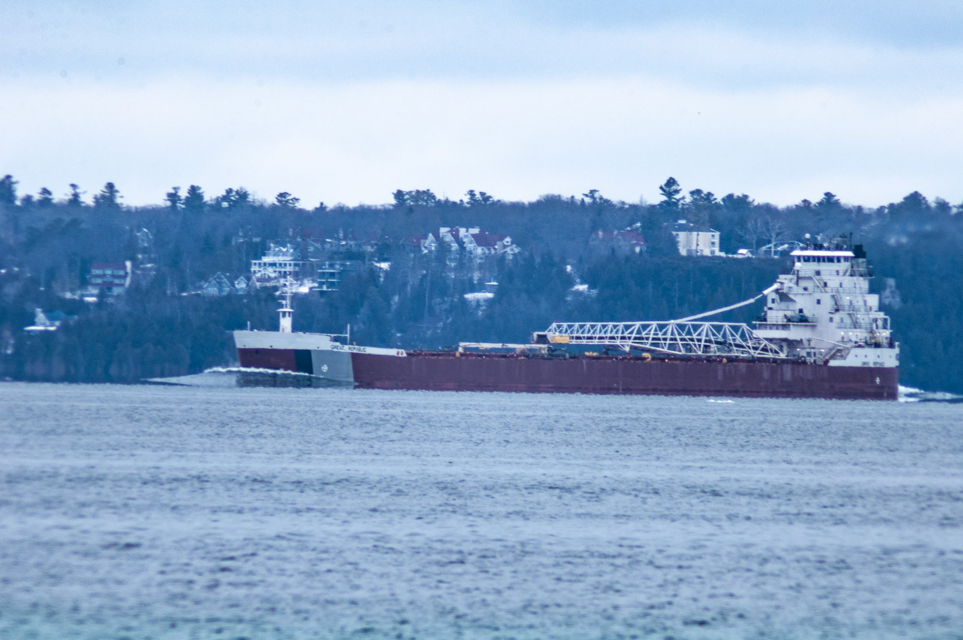 Great Republic, Straits of Mackinac; January 2021