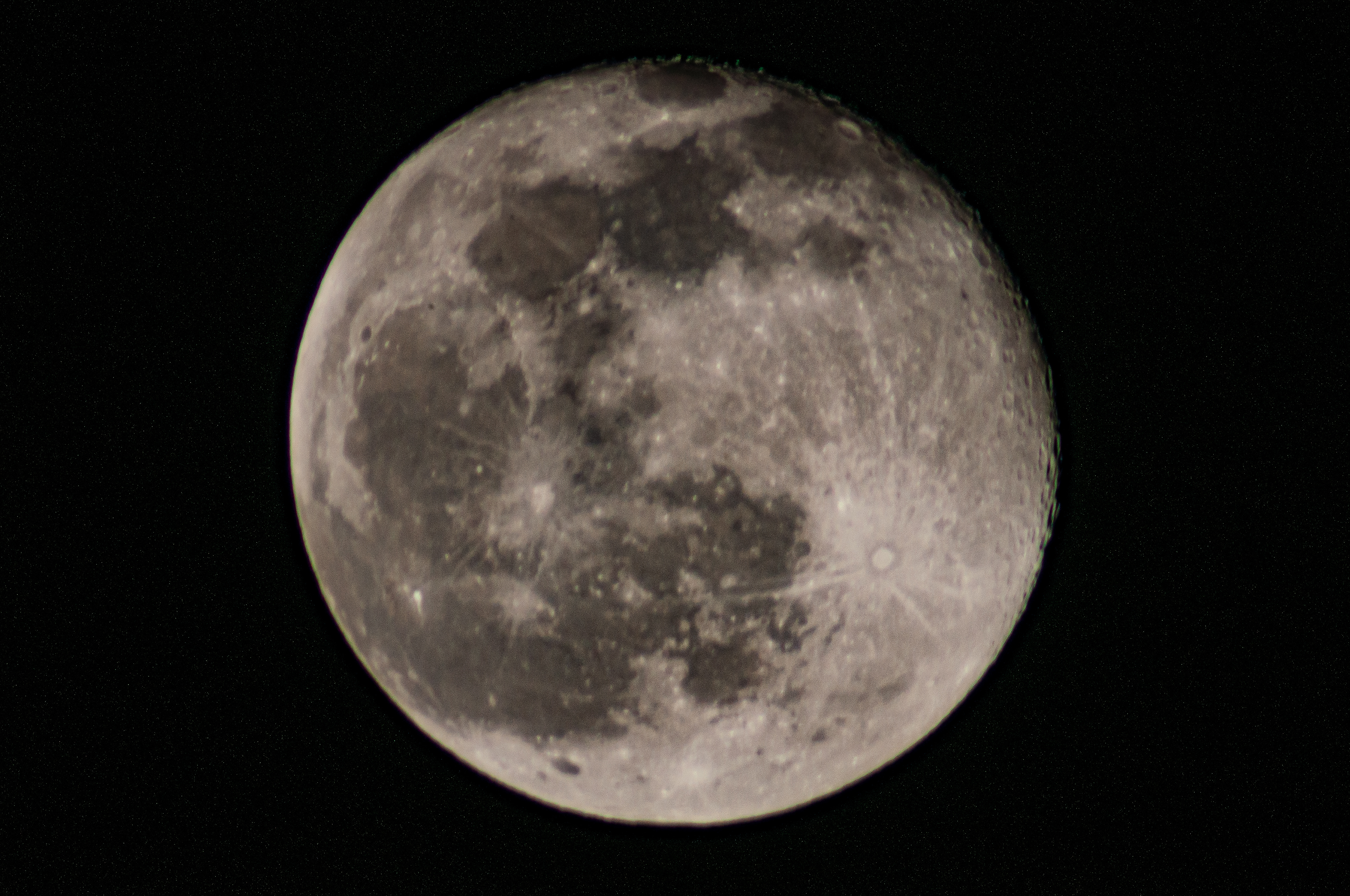 Full Moon, Mackinaw City, MI; January 2021