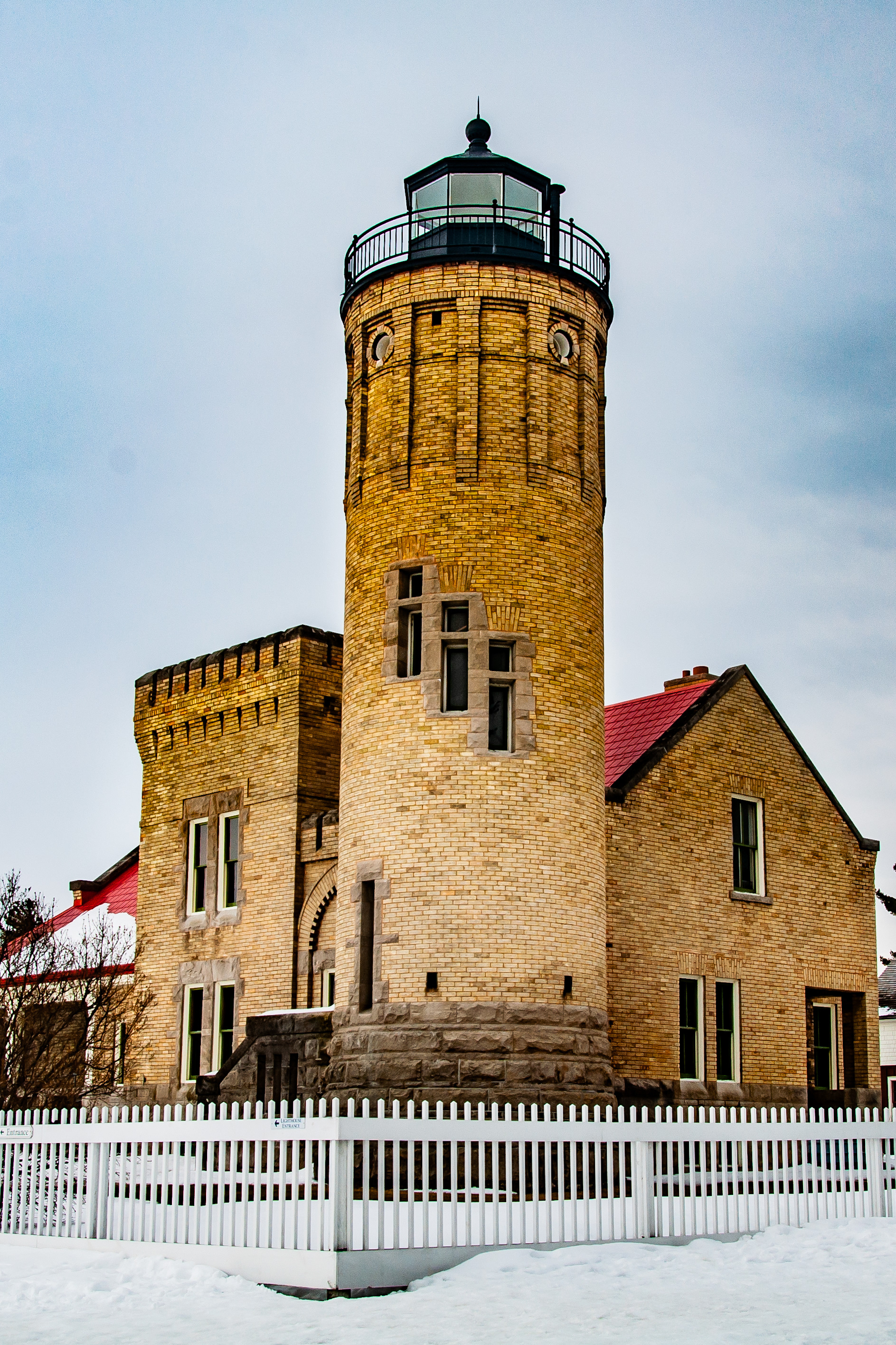 Old Mackinac Point, Mackinaw City; February 2021