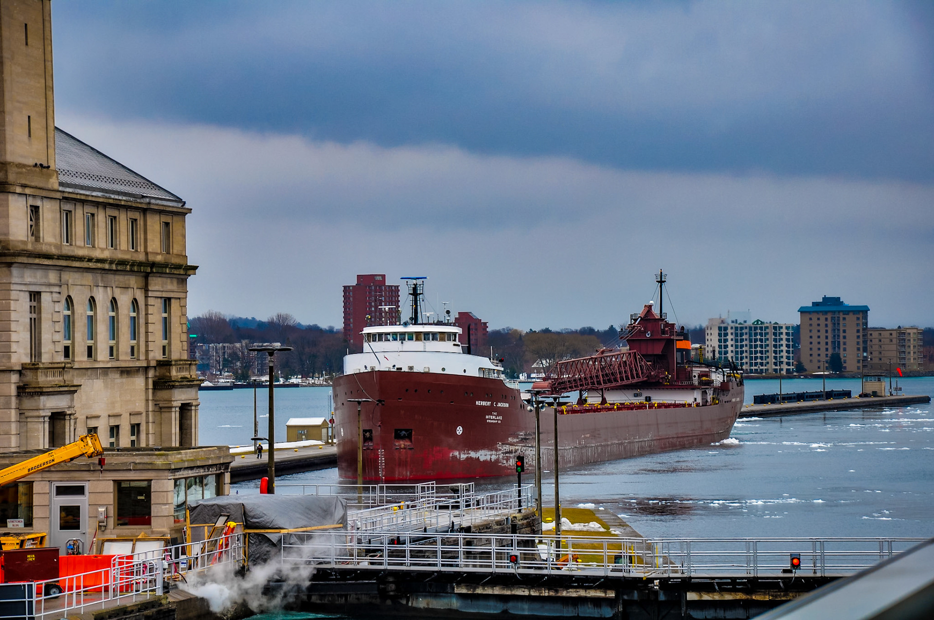 Herbert C Jackson, Soo Locks; April 2019