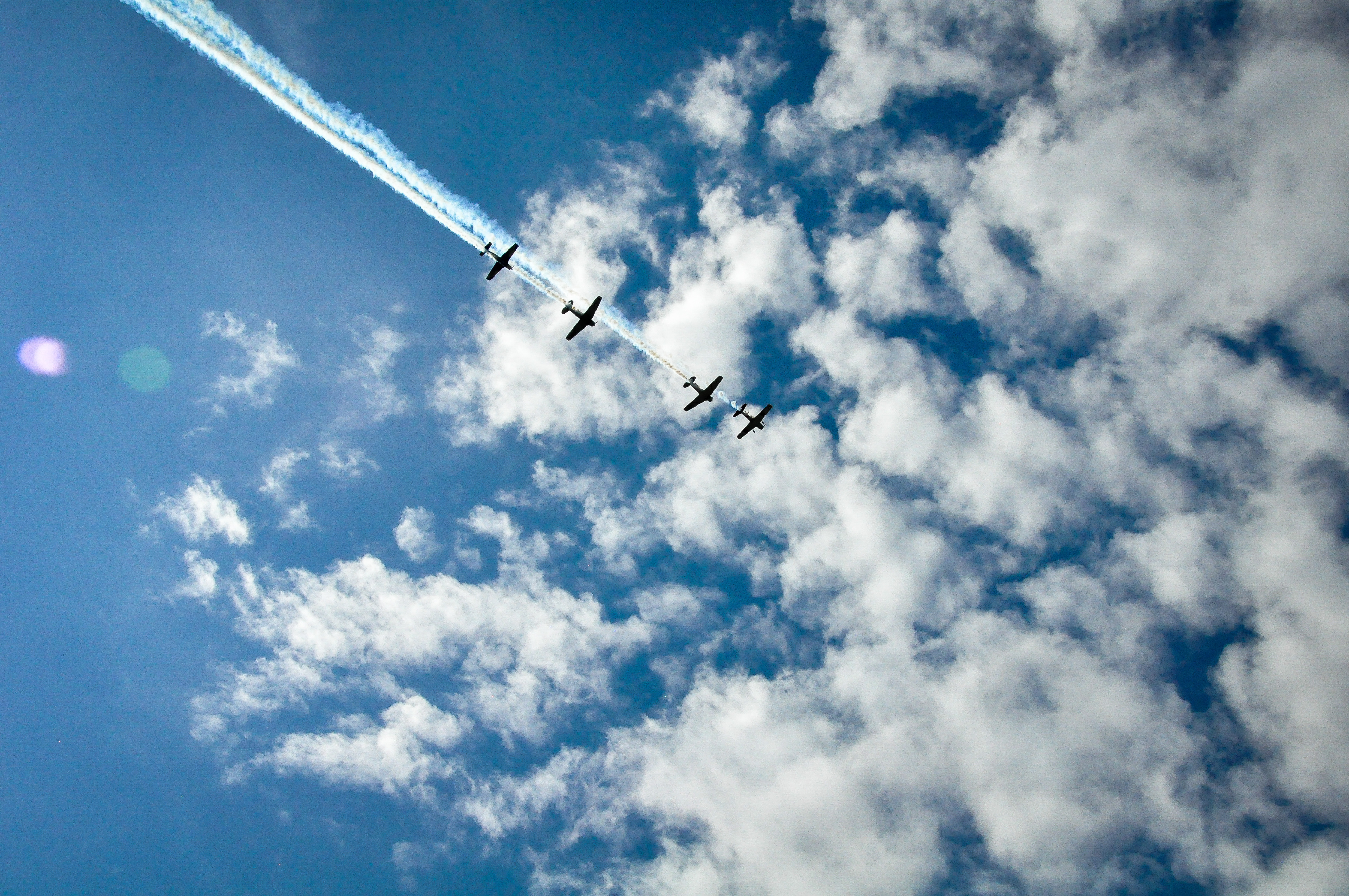 Military tribute flyover; Frankenmuth, MI. September 2019