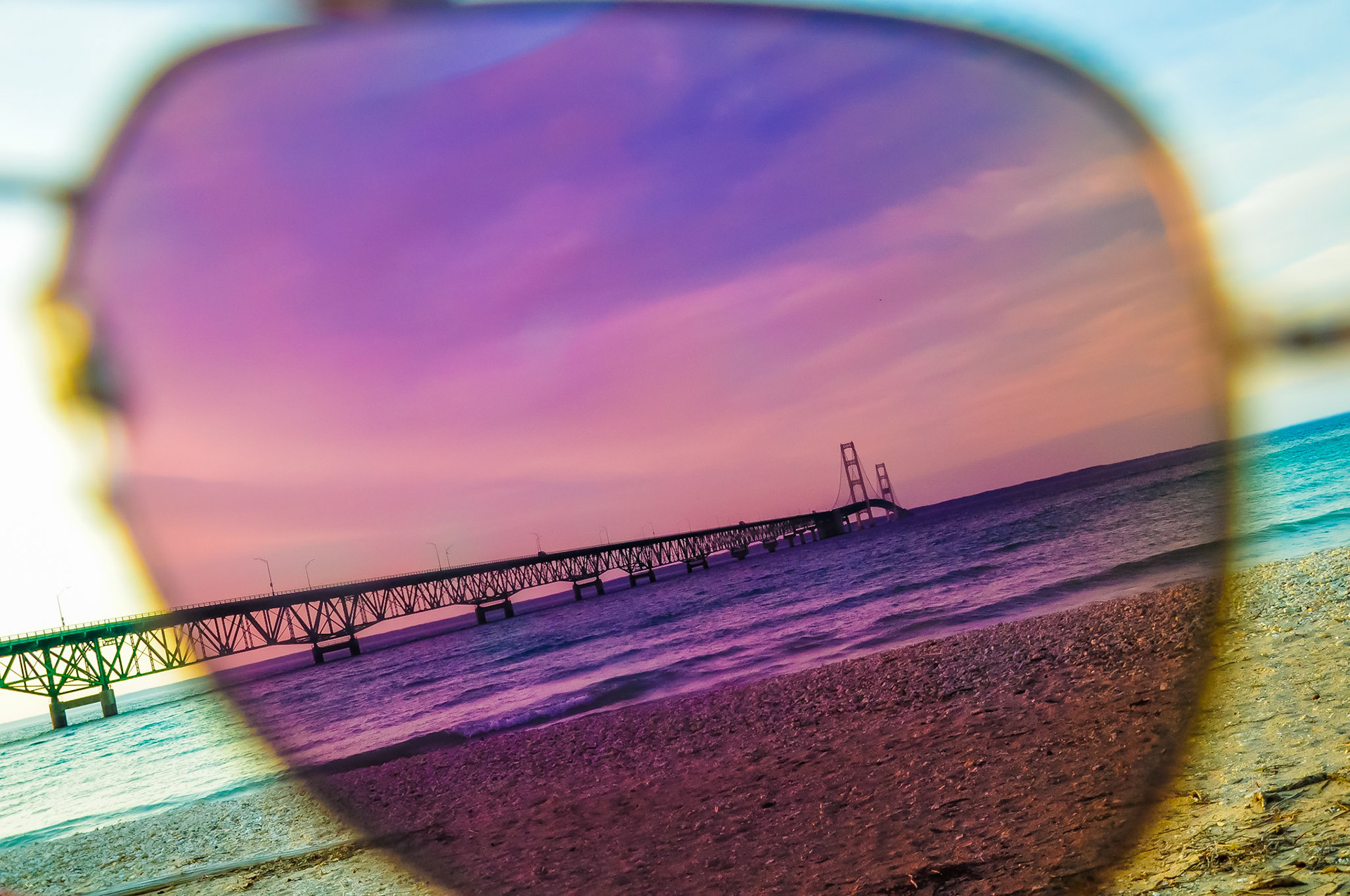 The Mighty Mac through my sunglasses.