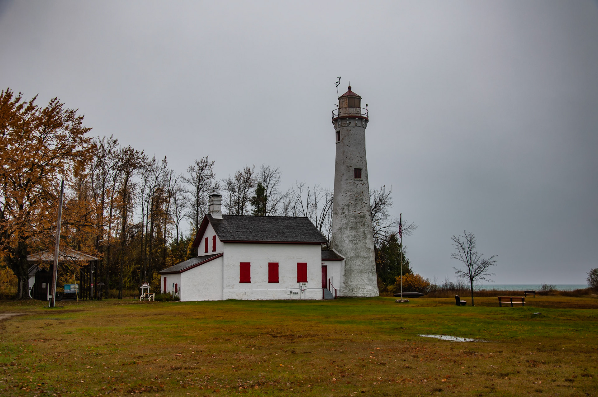 Sturgeon Point Lighthouse; Harrisville. October 2020