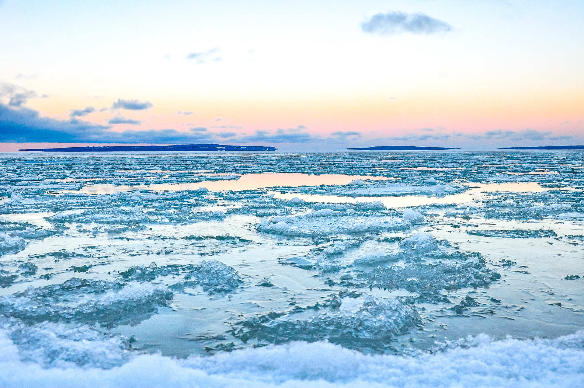 Lake Huron; Mackinaw City, MI. January 2019