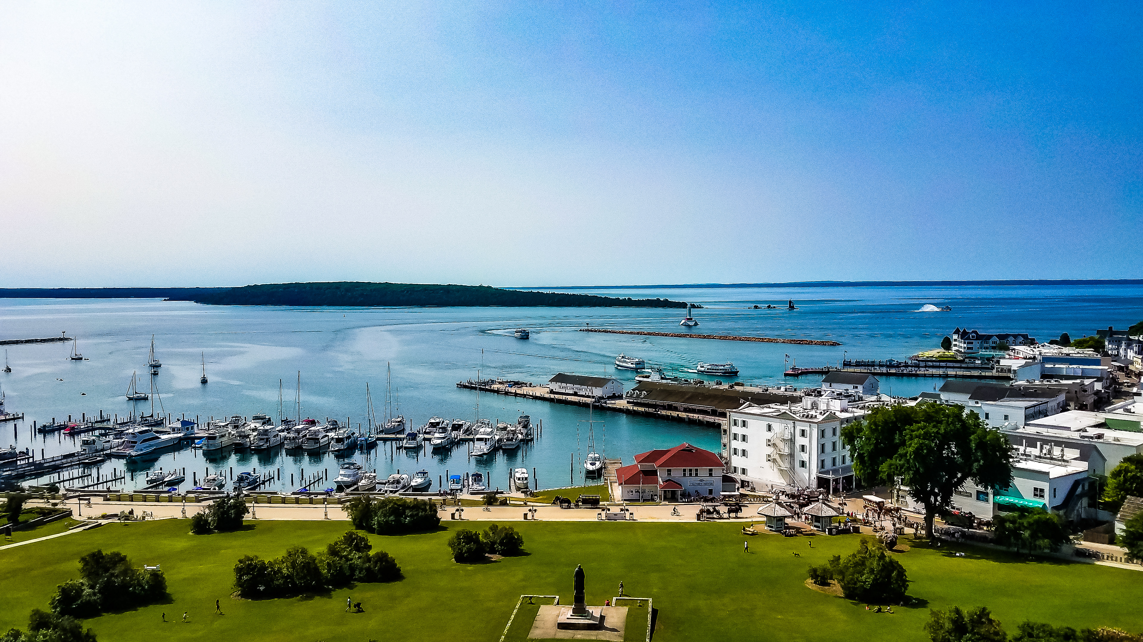 Mackinac Island Docks; Mackinac Island, MI. July 2019
