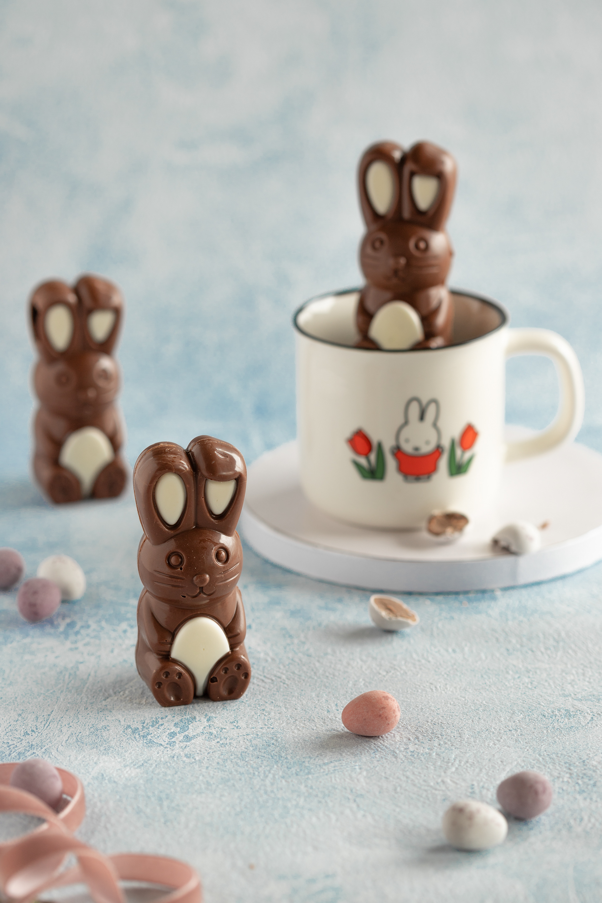 Chocolate rabbit, food photography, Glasgow