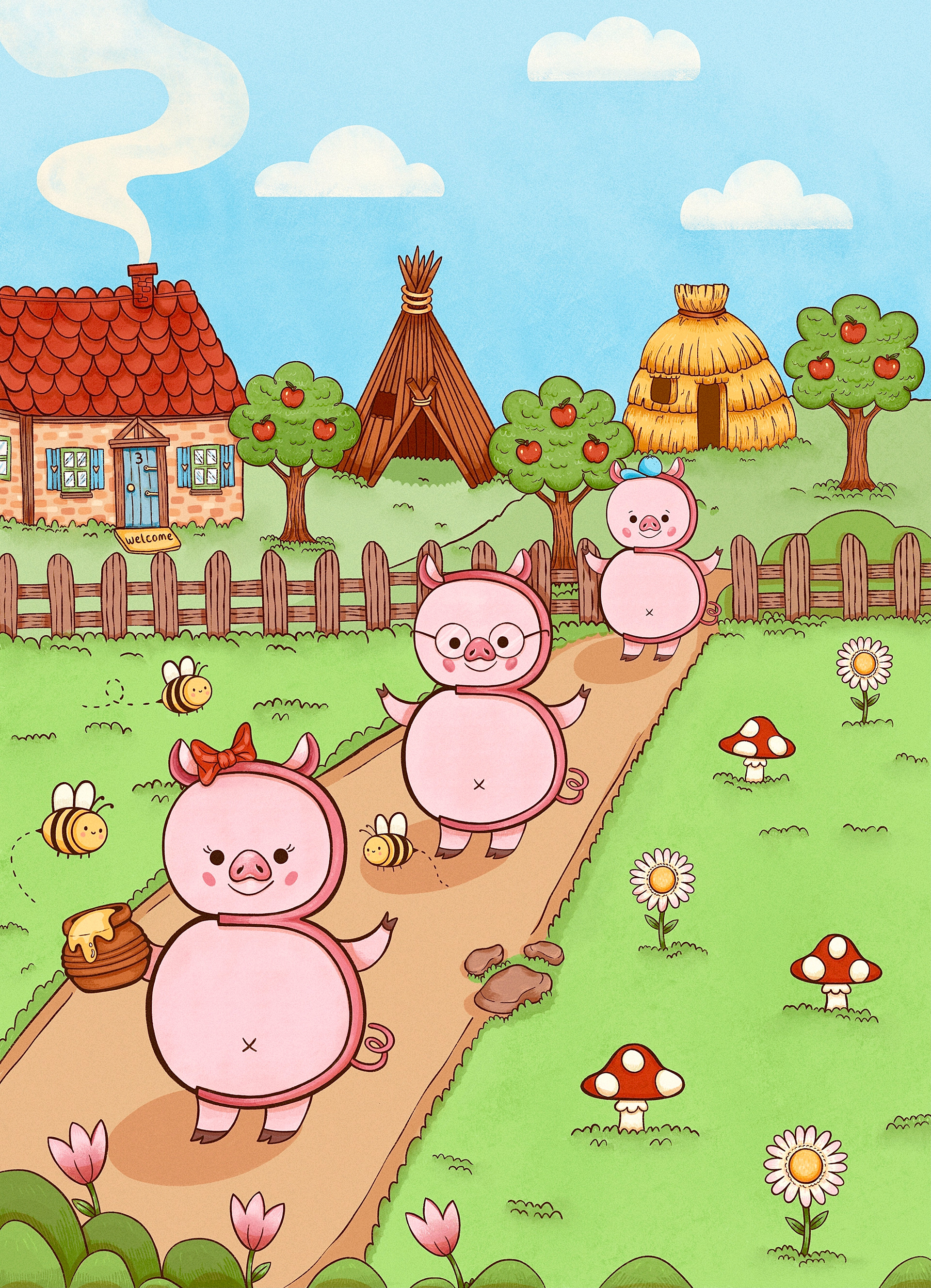 3 Little Piggies