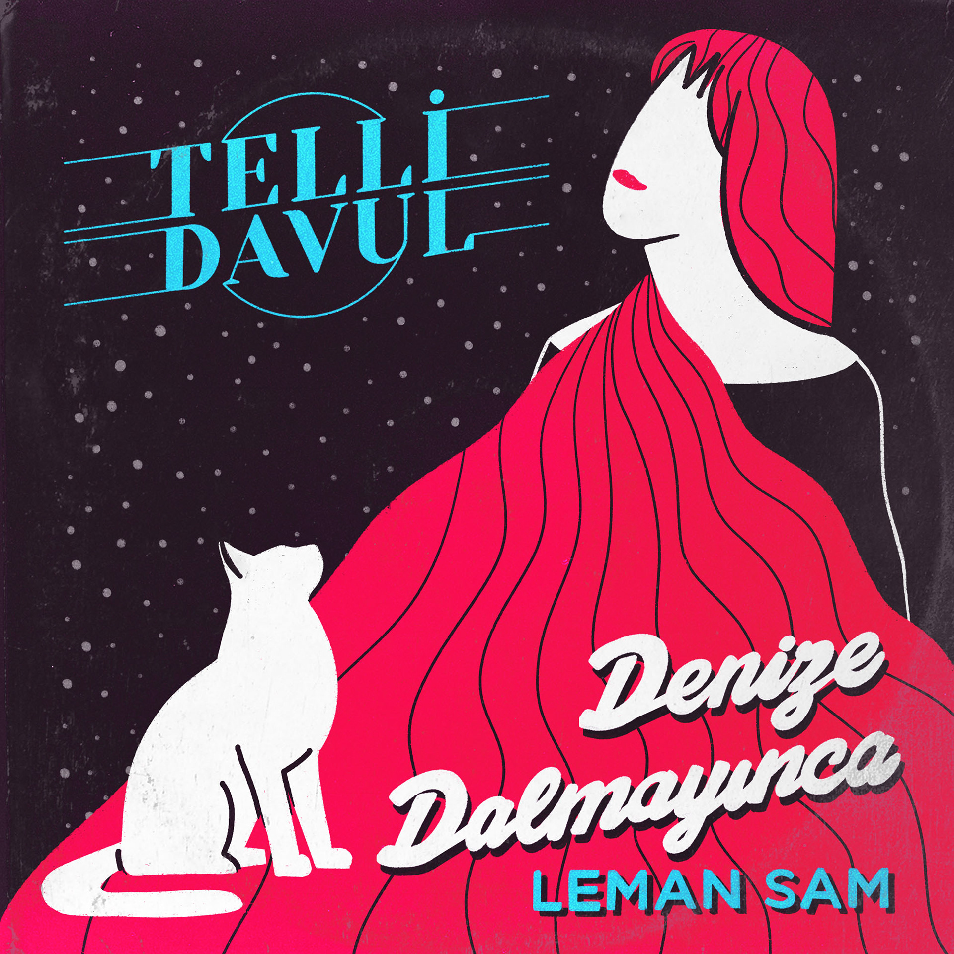 Telli Davul - Denize Dalmayınca (Leman Sam) album cover designed by Efe Karadağlı