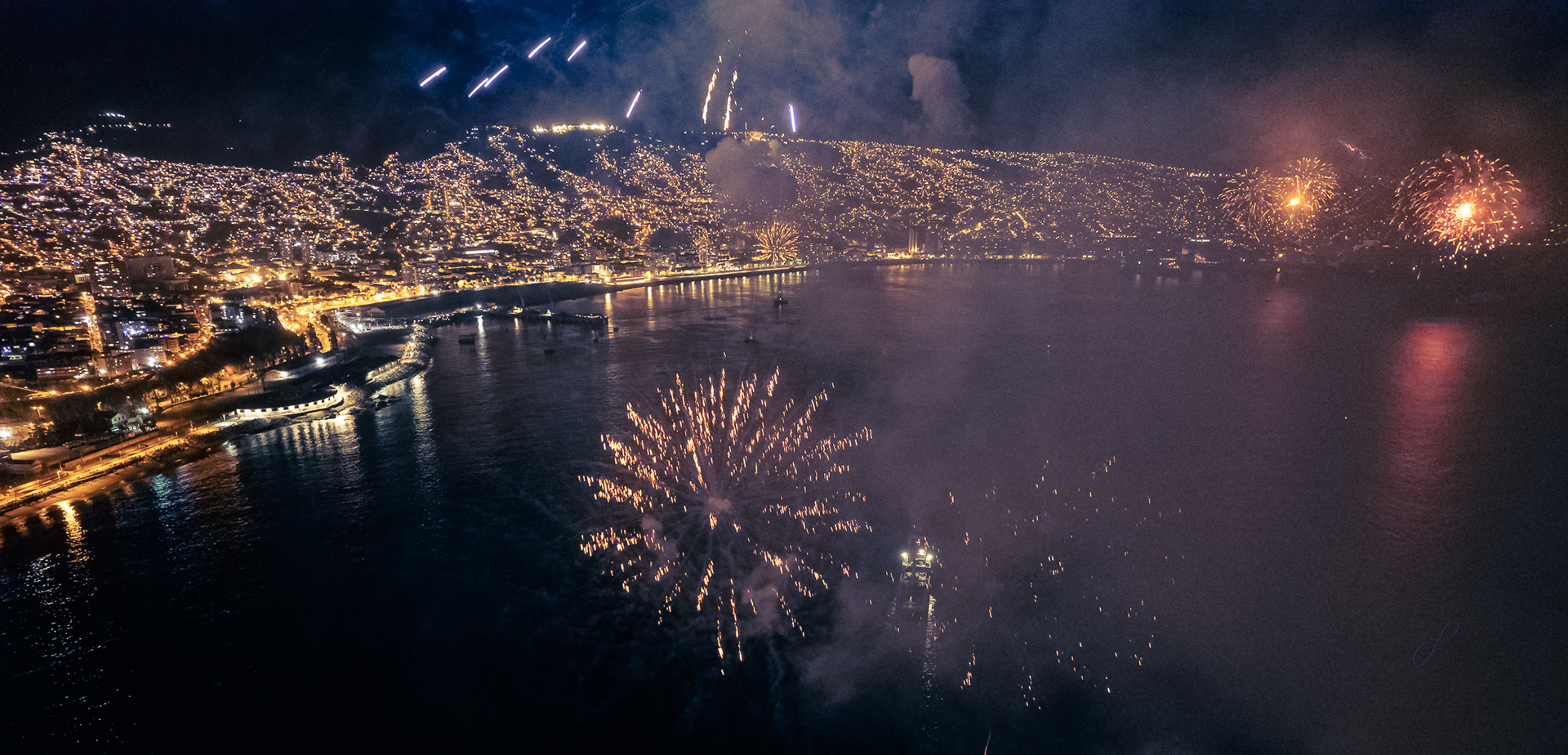 fuegos artificiales Valparaiso