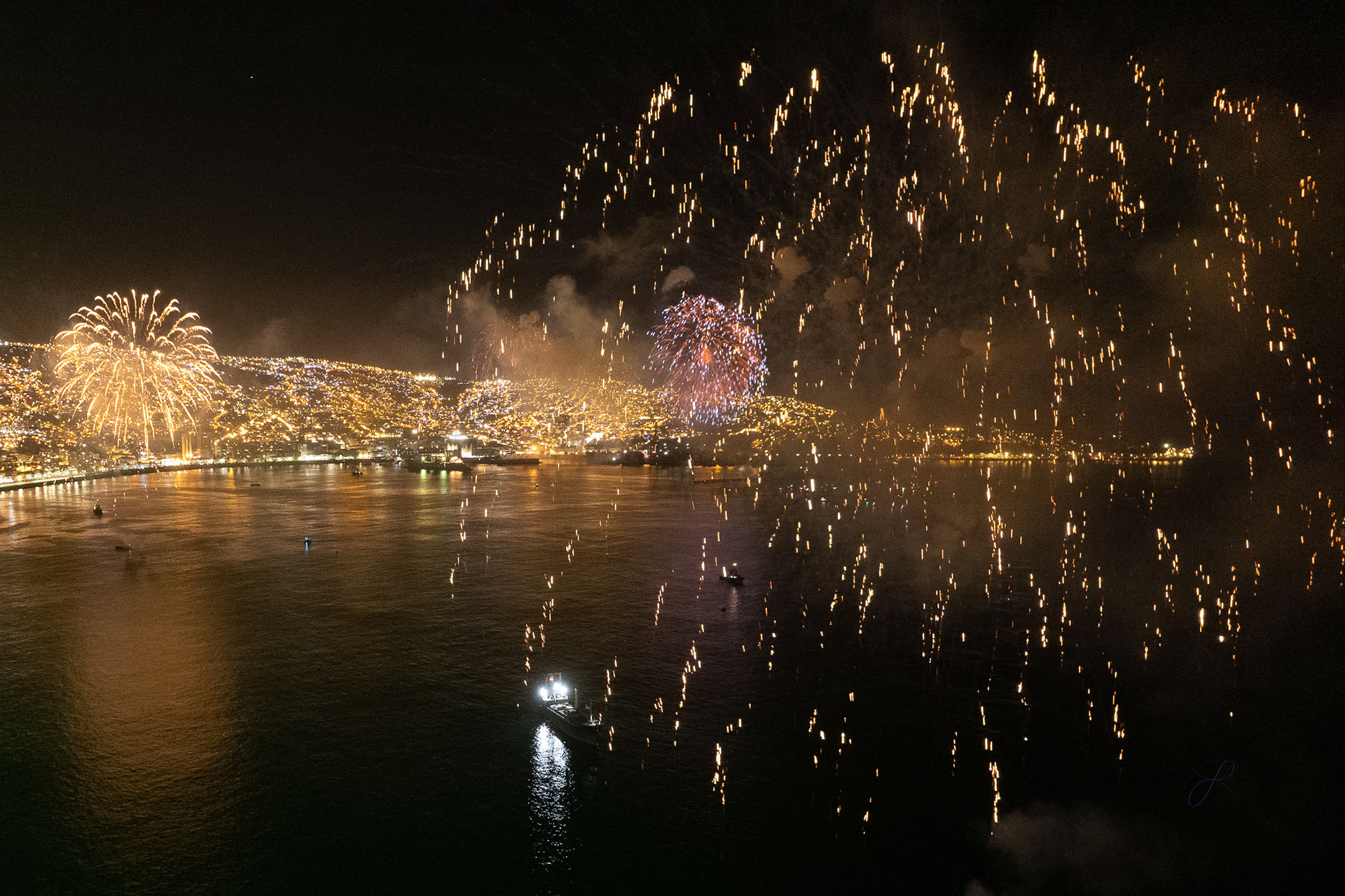 año nuevo en el mar