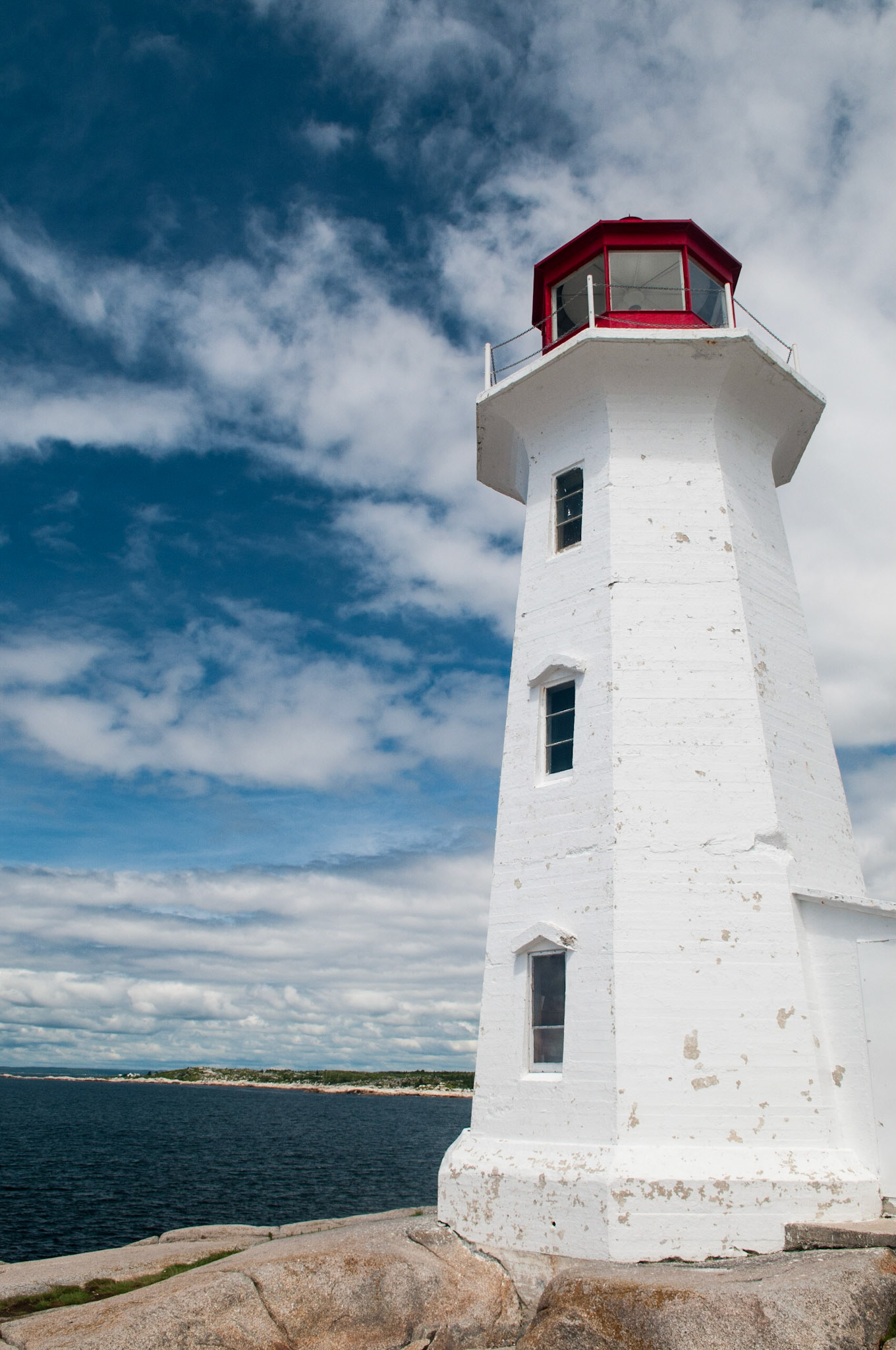 The famous lighthouse at Peggy's Cove, Nova Scotia, Canada