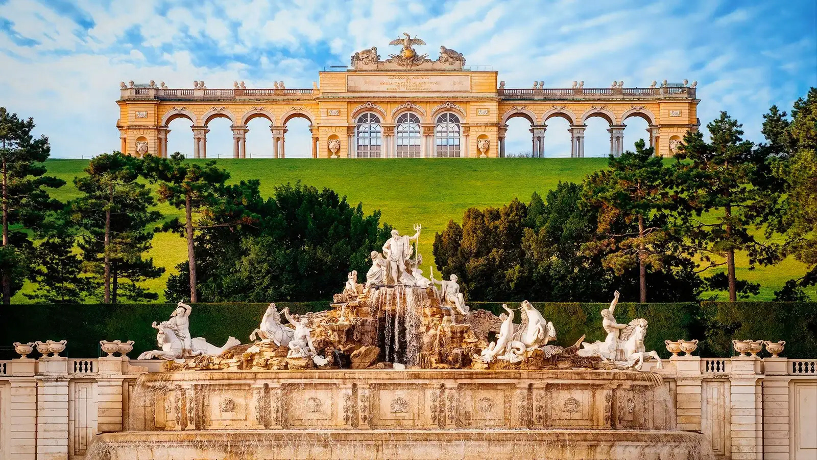 The Gloriette and Neptune Fountain