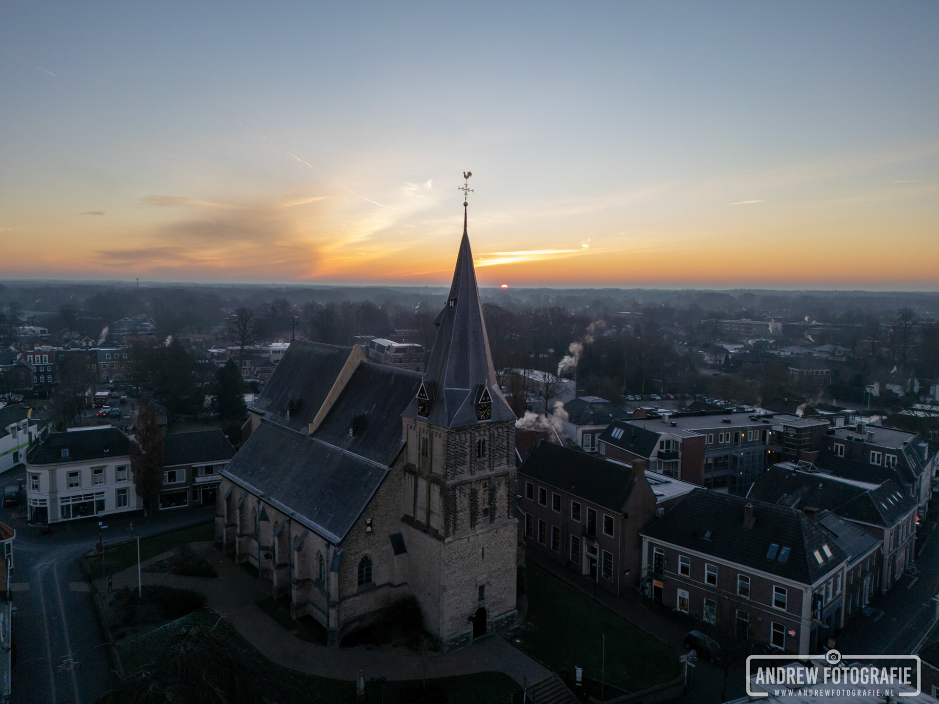 Zonsopkomst Centrum Aalten (11-01-2024)