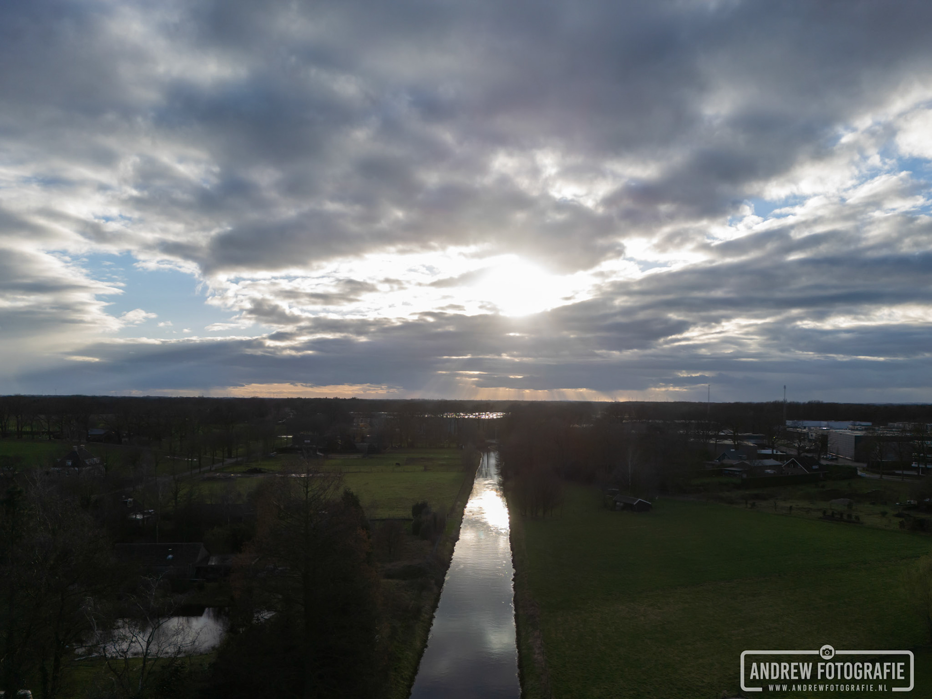 Zonsondergang in Aalten (23-02-2024)
