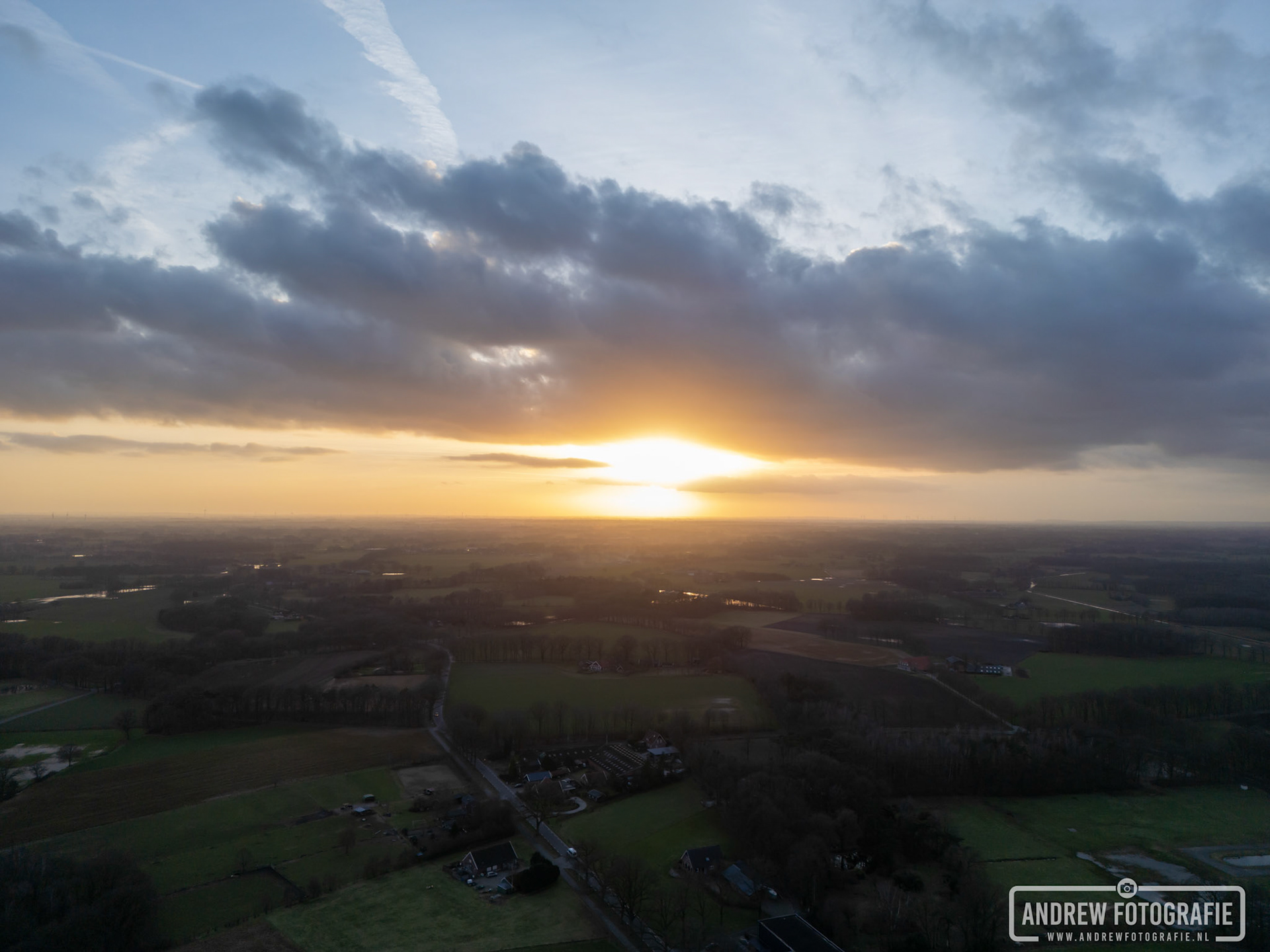 Zonsondergang in de Heurne (01-02-2024)