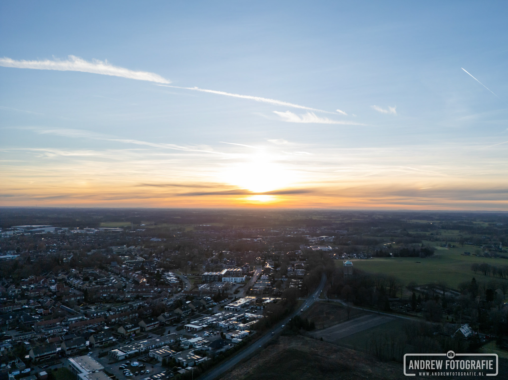 Zonsondergang Aalten (28-01-2024)
