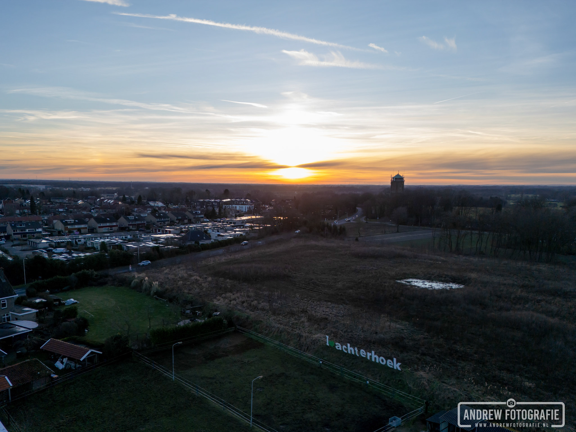 Zonsondergang in Aalten (28-01-2024)