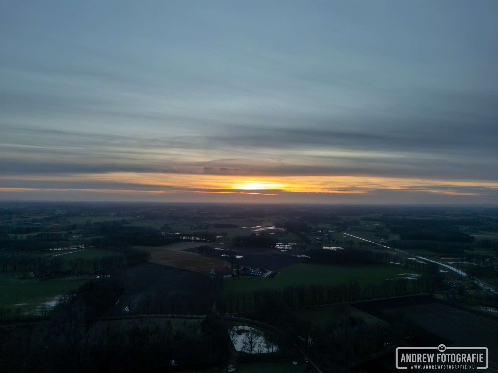 Zonsondergang de Heurne (27-01-2024)