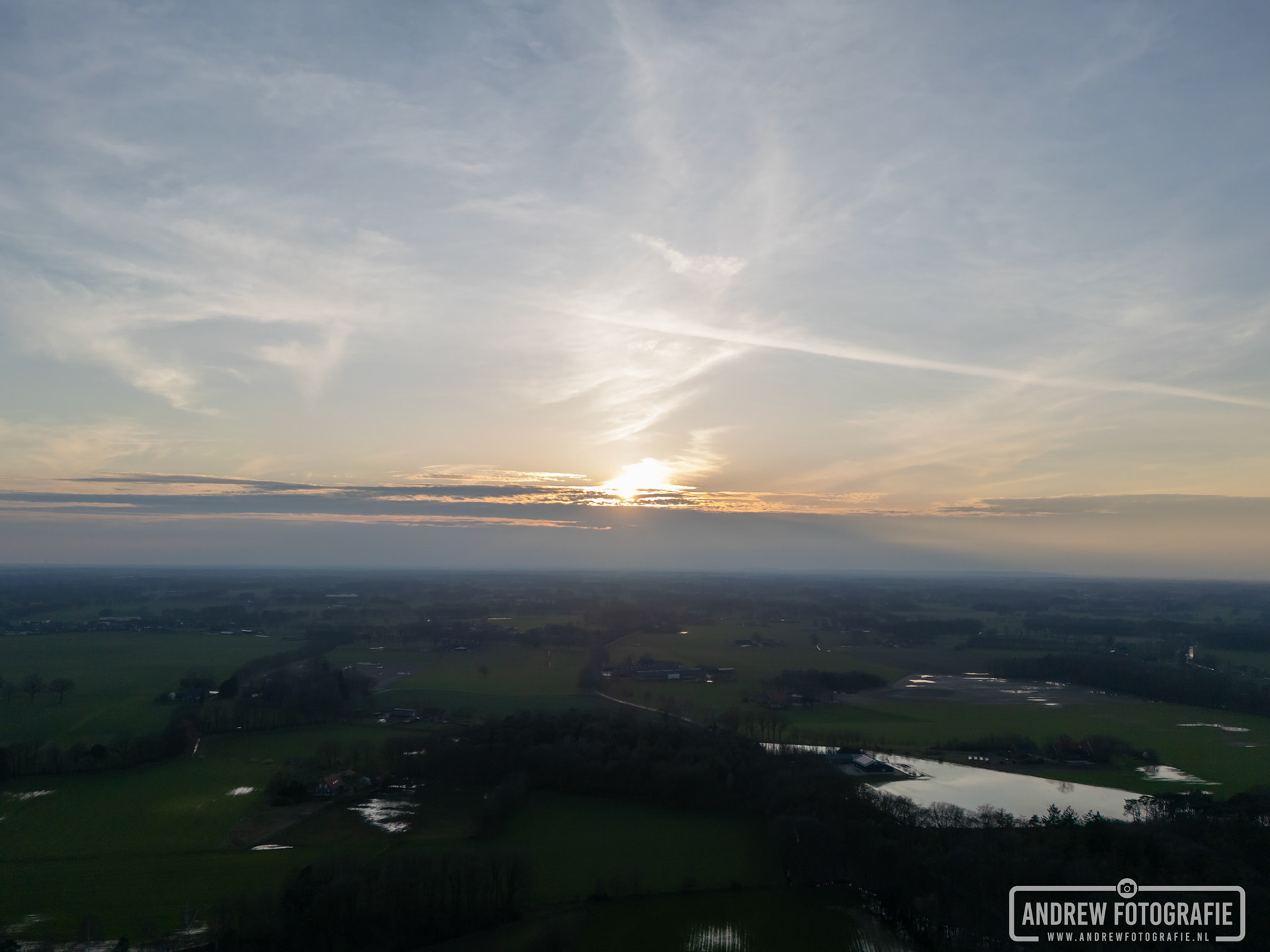 Zonsondergang in Aalten (04-03-2024)