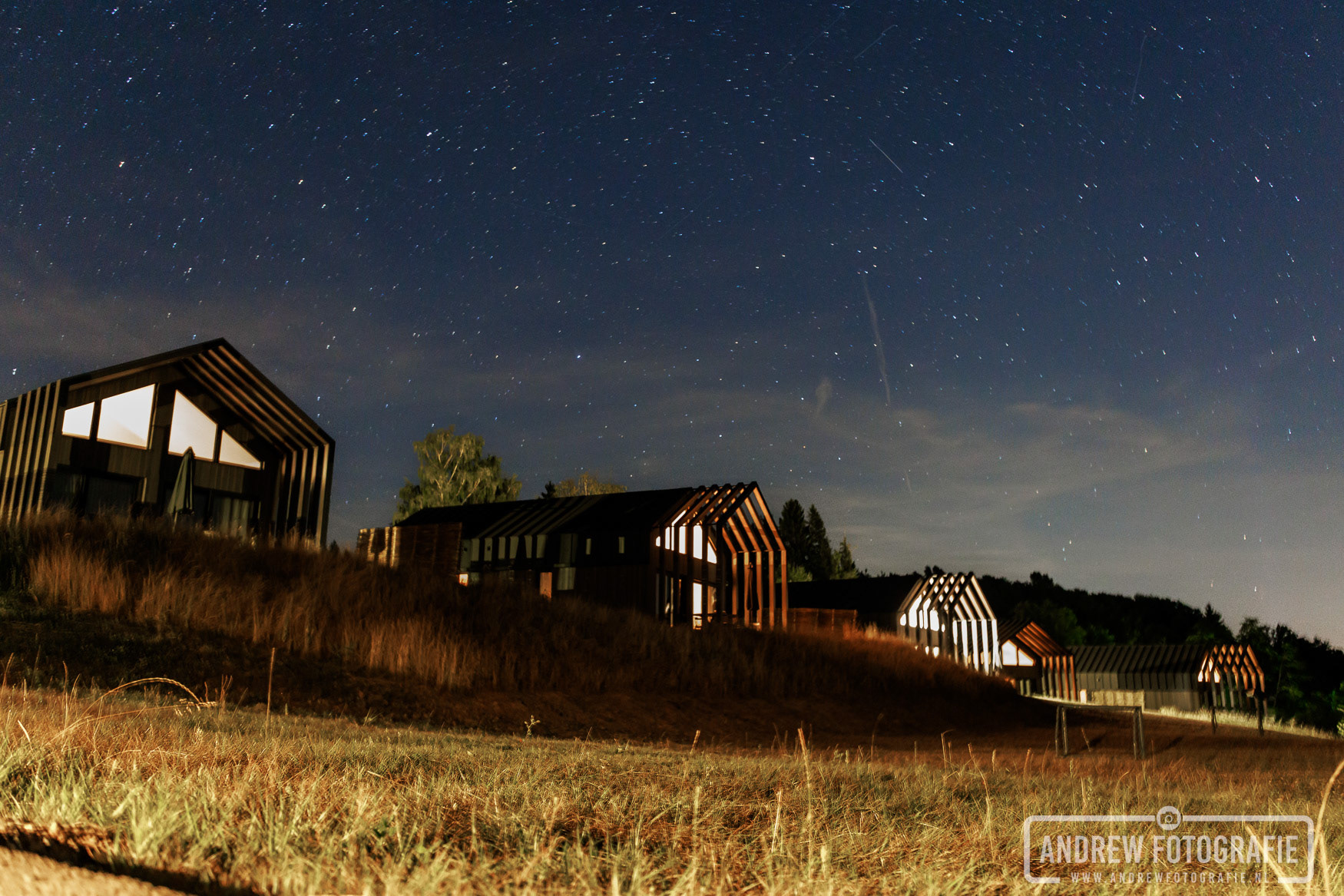 Prachtige sterrenhemel boven de Harz Eco Lodges