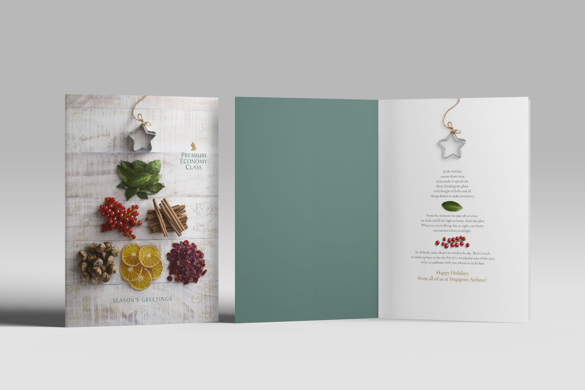Xmas Menu Cover + Intro Page