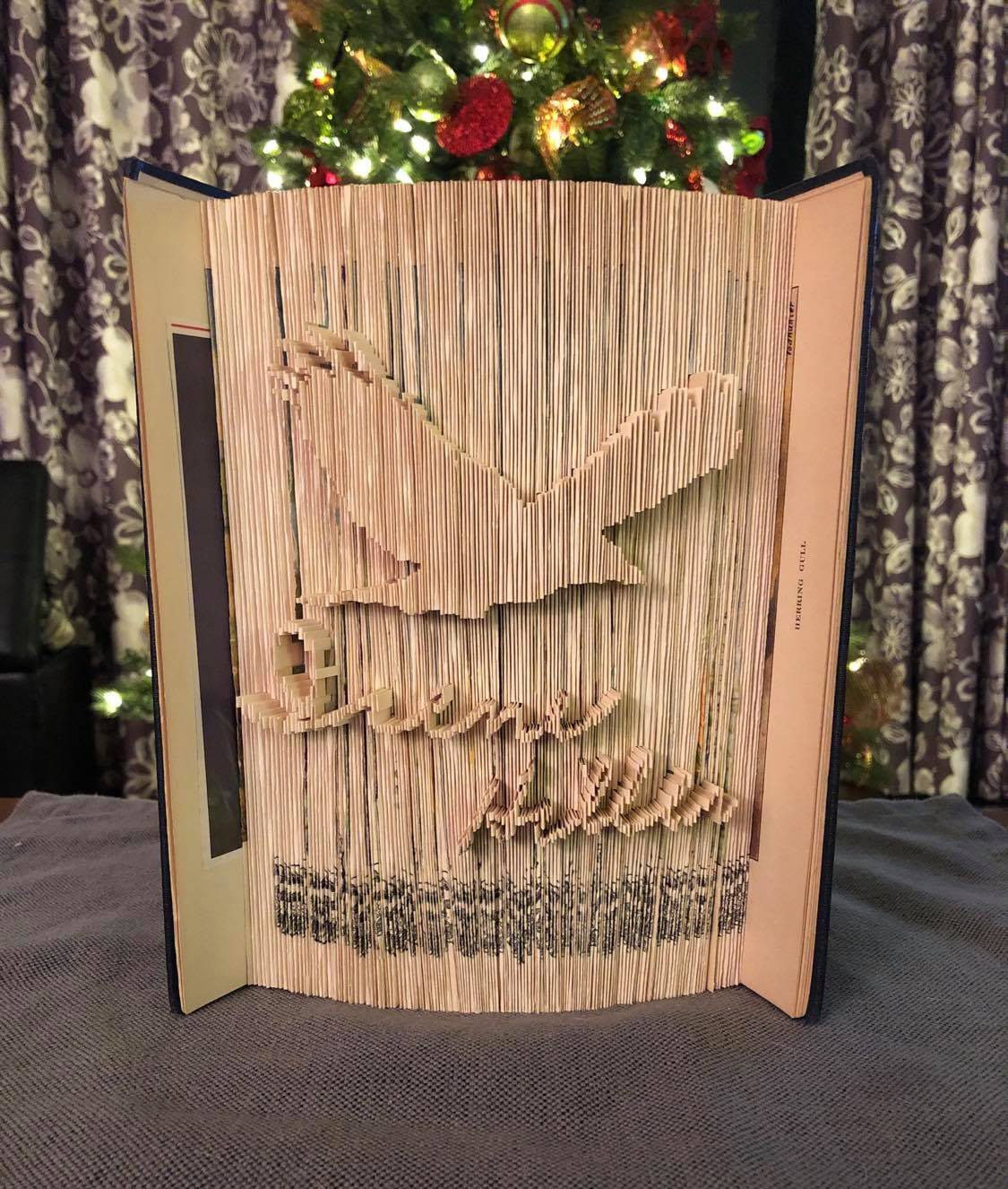 A grandmother's signature folded into one her books, that was over 100 years old.