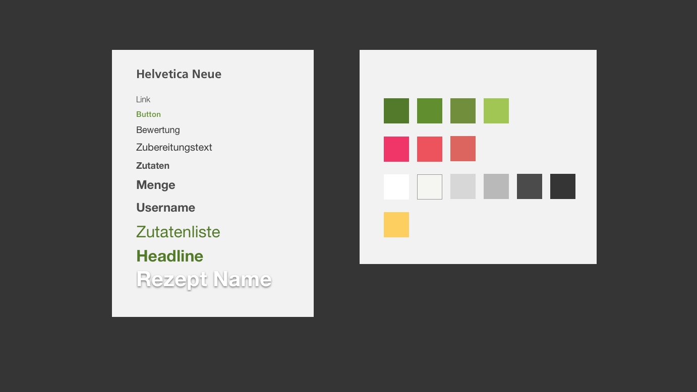 font styles and colors