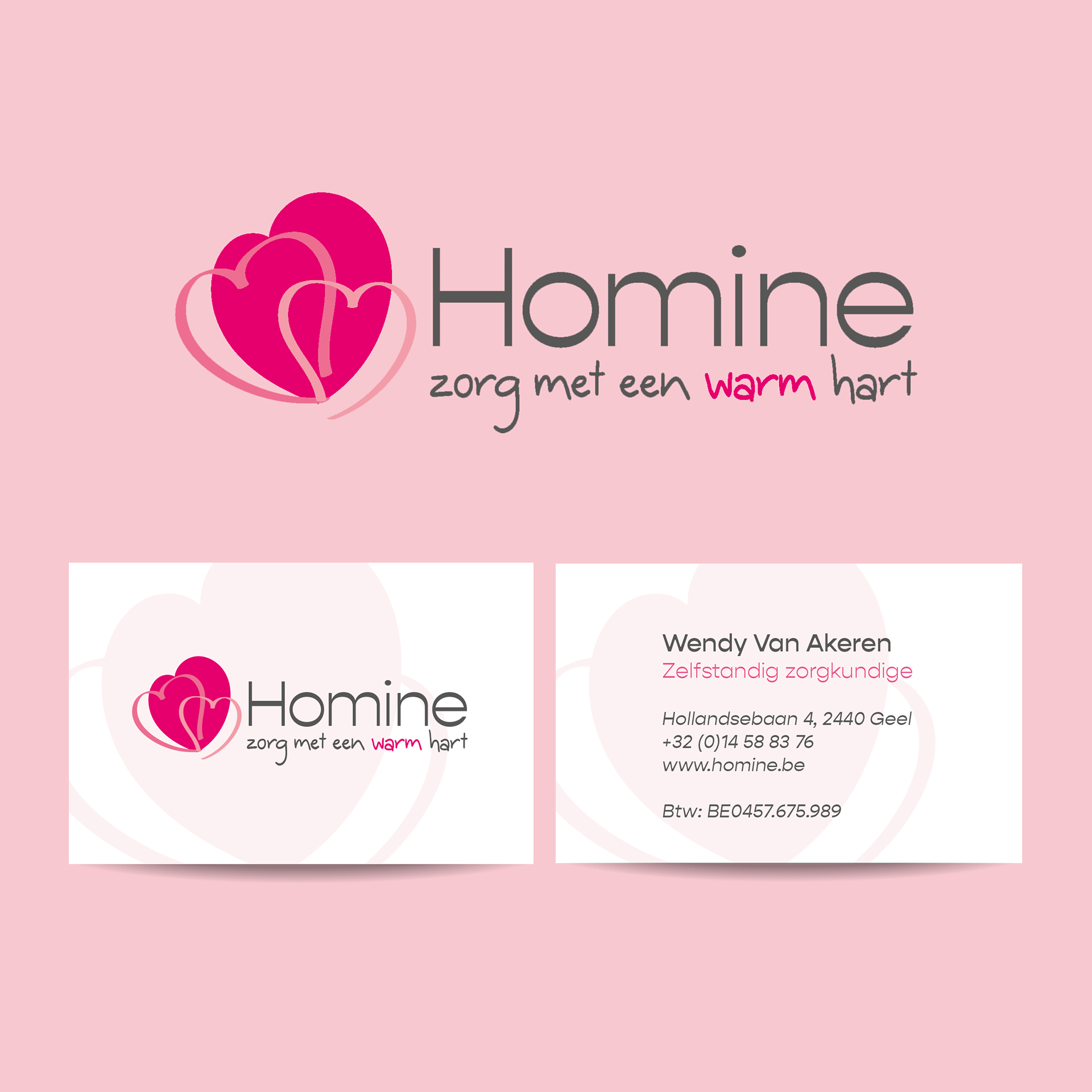 Logo Homine - Visitekaartjes