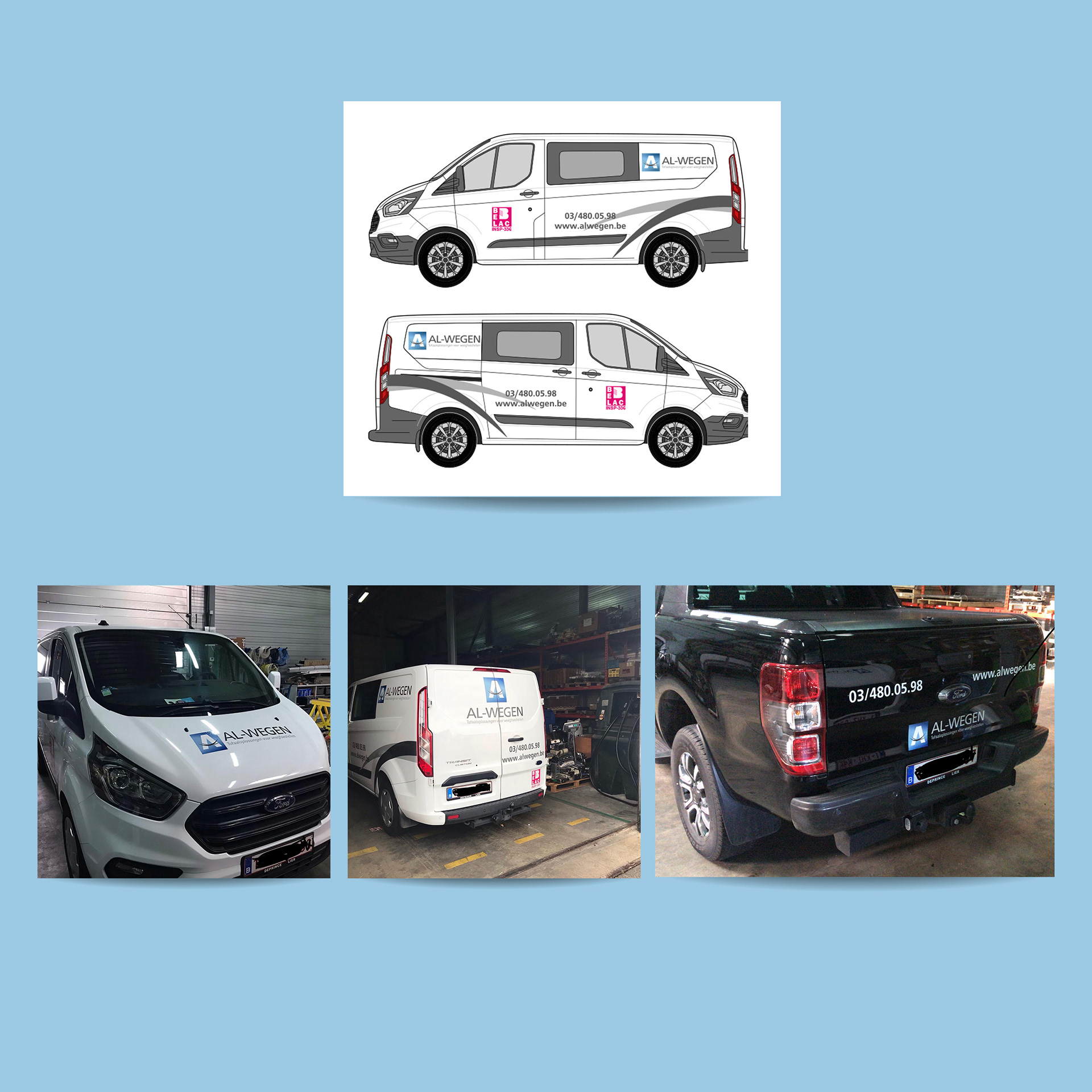 AL-Wegen - Vinylsticker & Reflectorsticker Pick Up