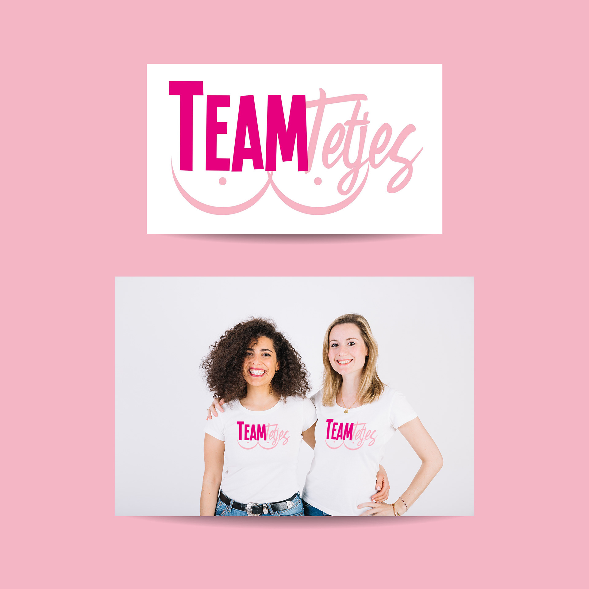 Logo Teamtetjes (Kom op tegen borstkanker) - Steun opdracht