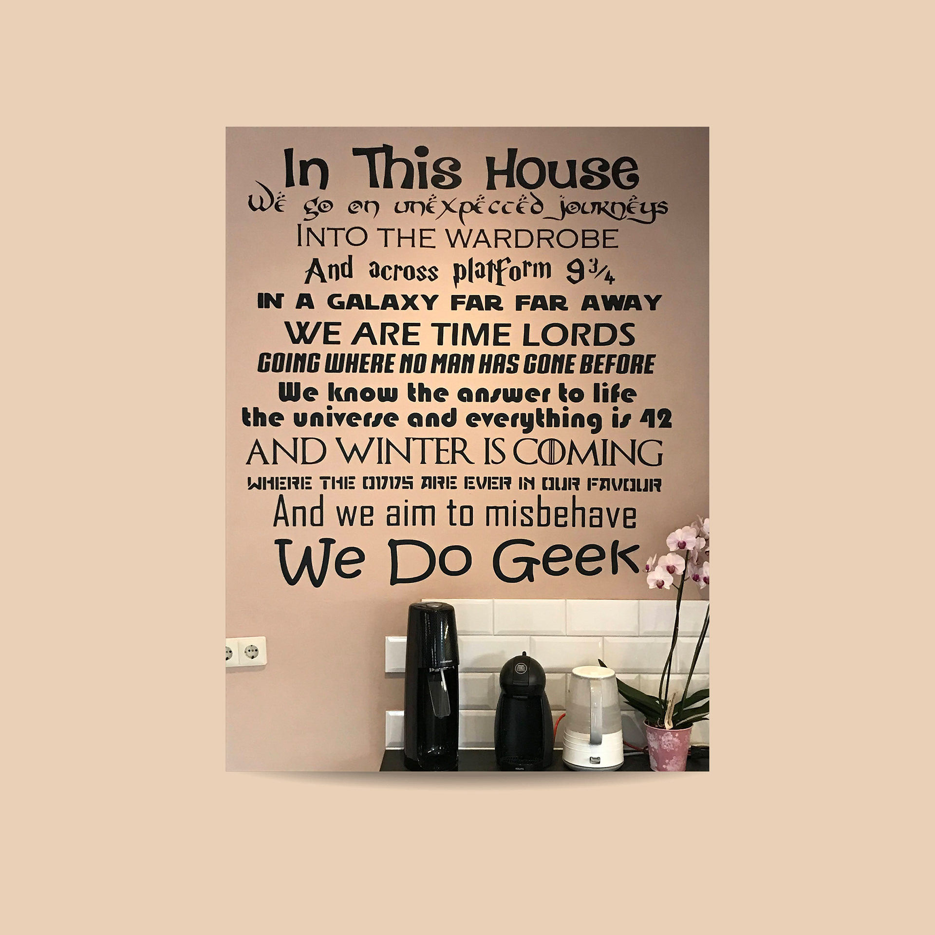 We Do Geek - muursticker